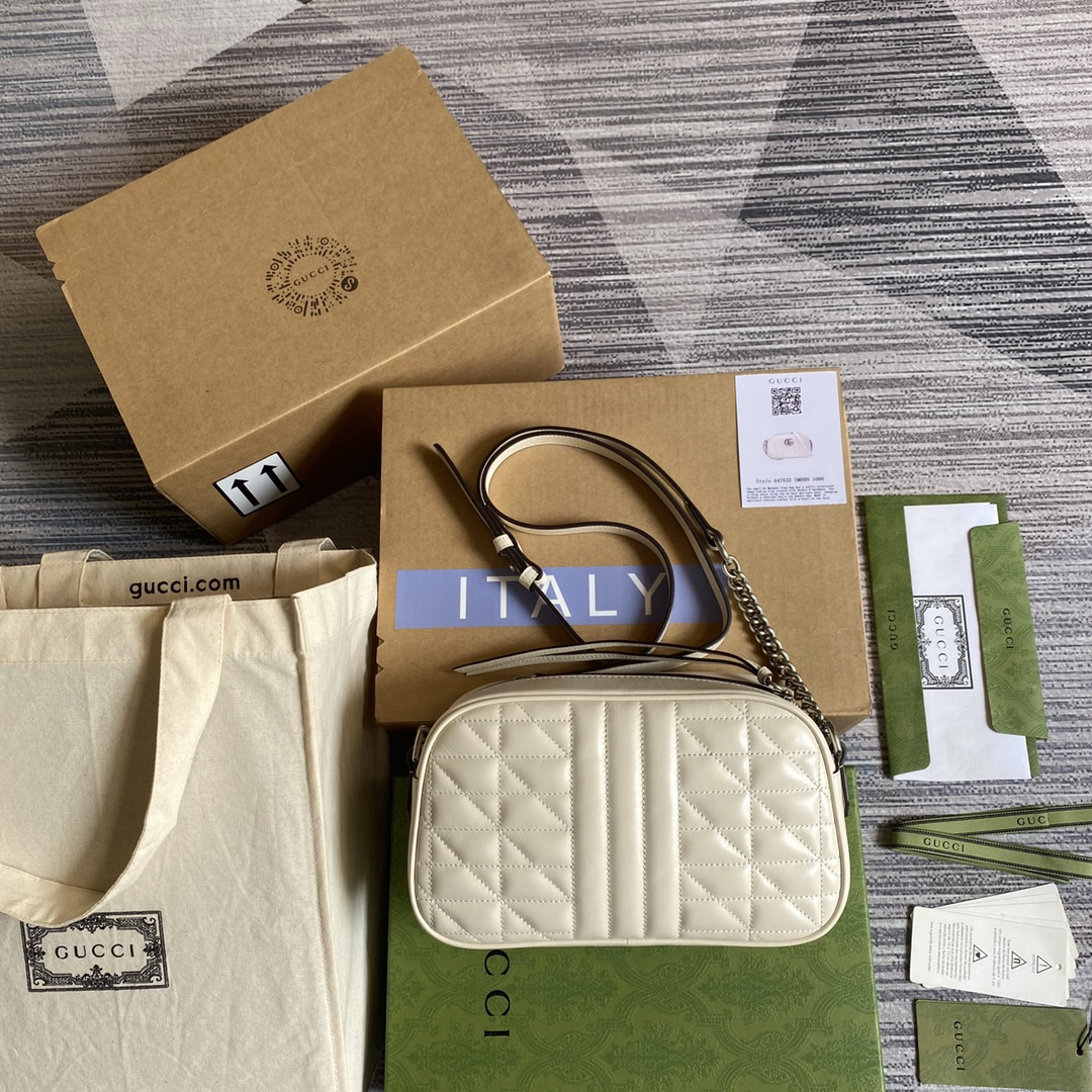 【447632 White】gucci GG Marmont