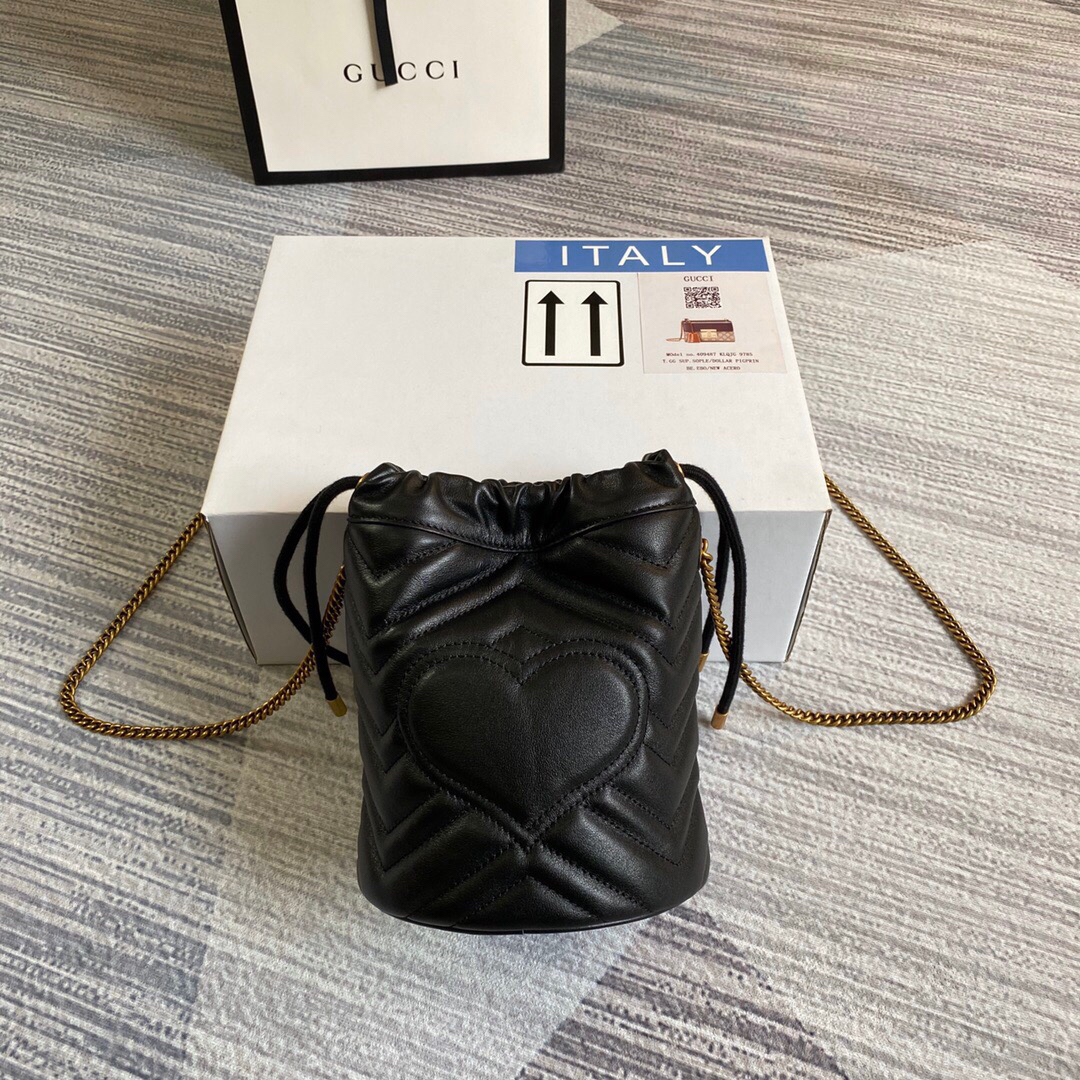 【575163 Black】gucci GG Marmont