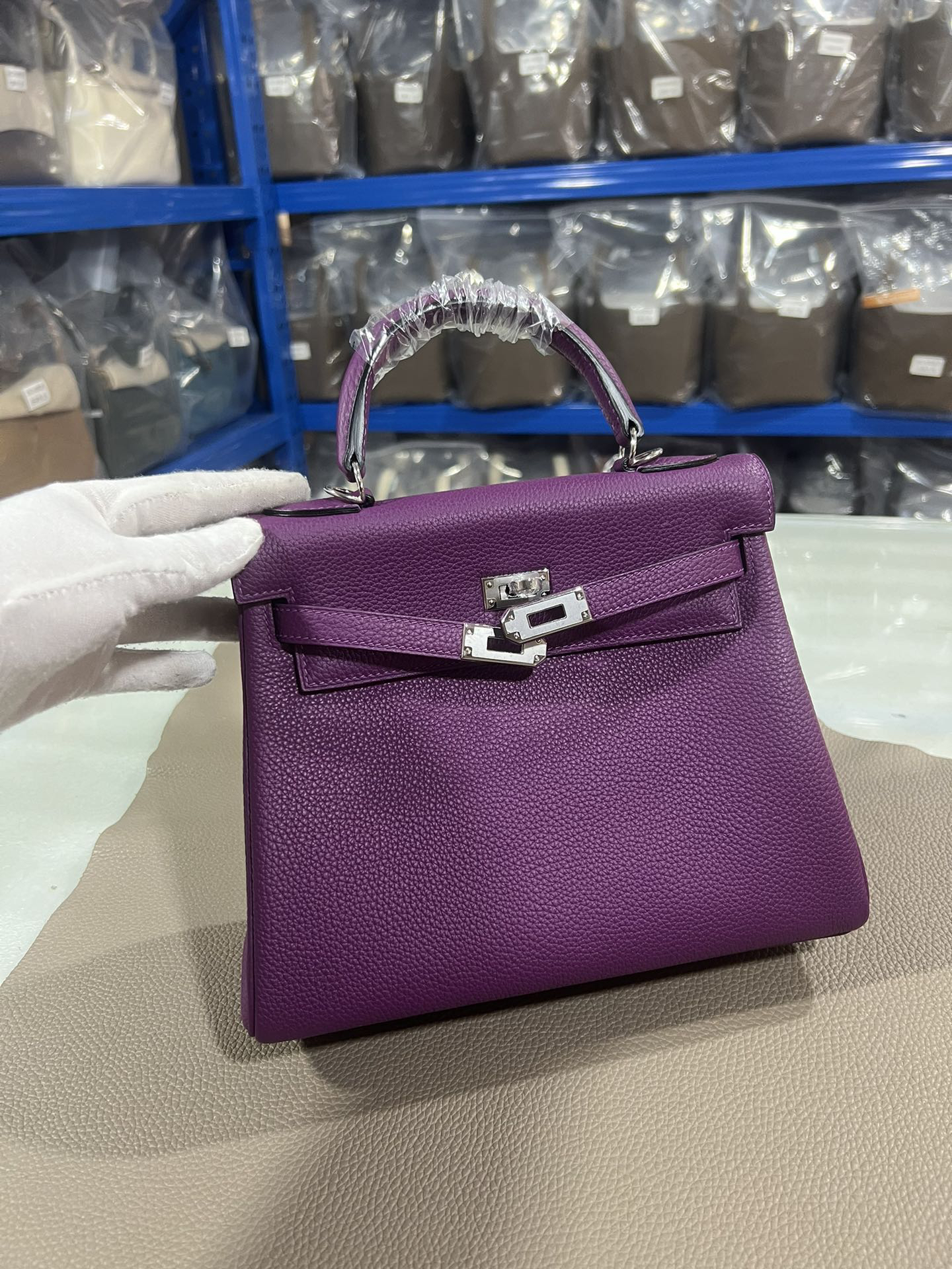 Hermès Kelly 25 purple