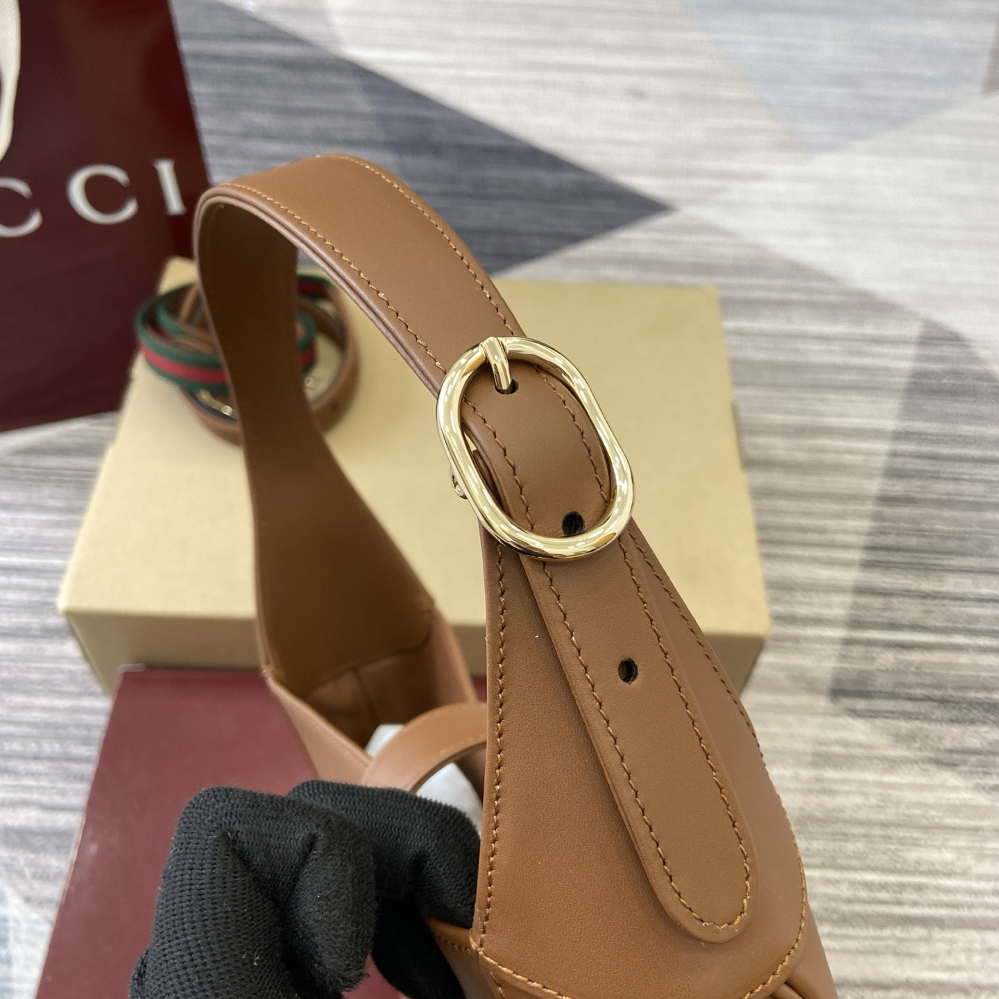【810232 Brown Full Leather】gucci Jackie 1961