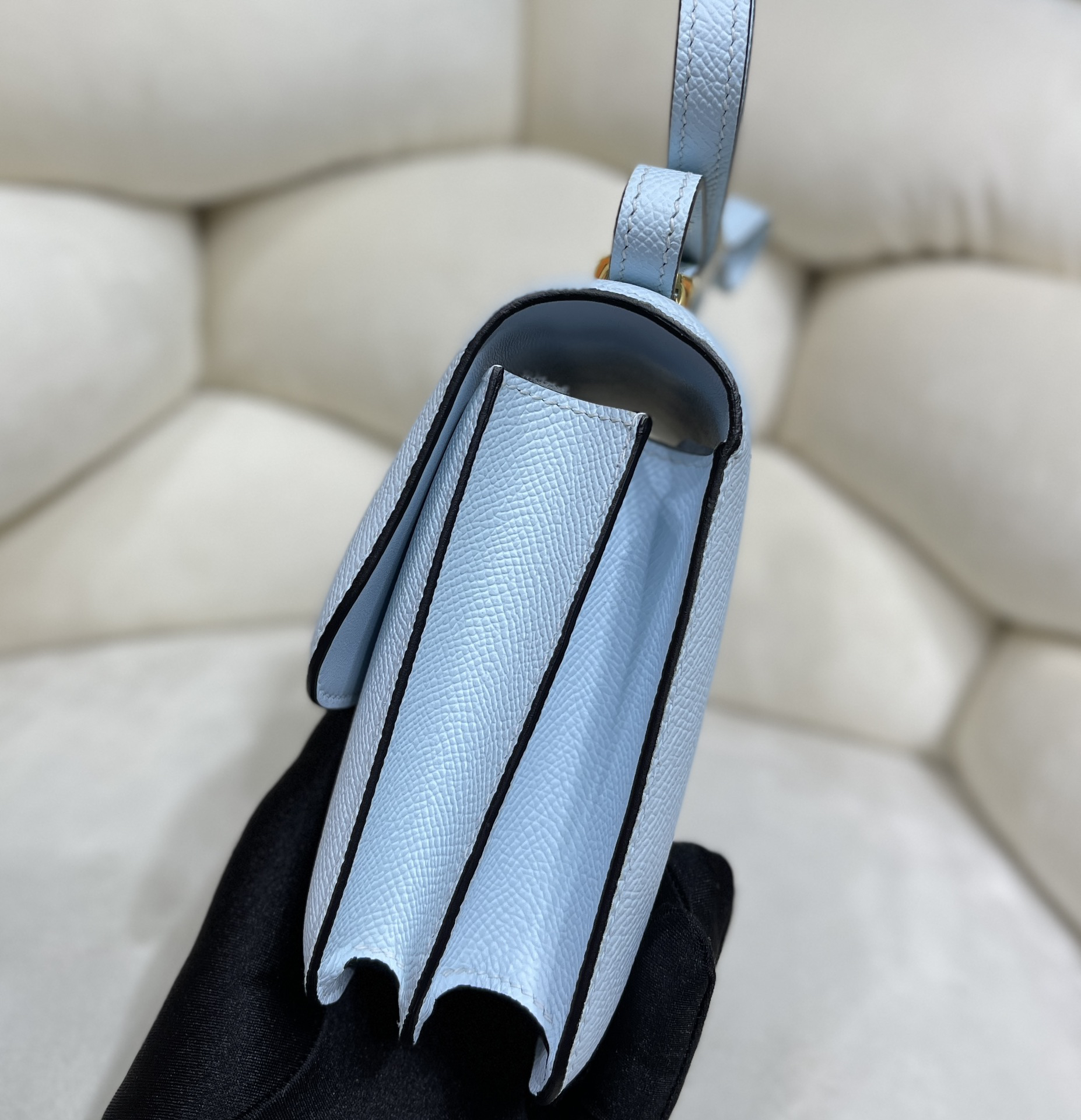 Hermès constance 19 cm Hazy Blue