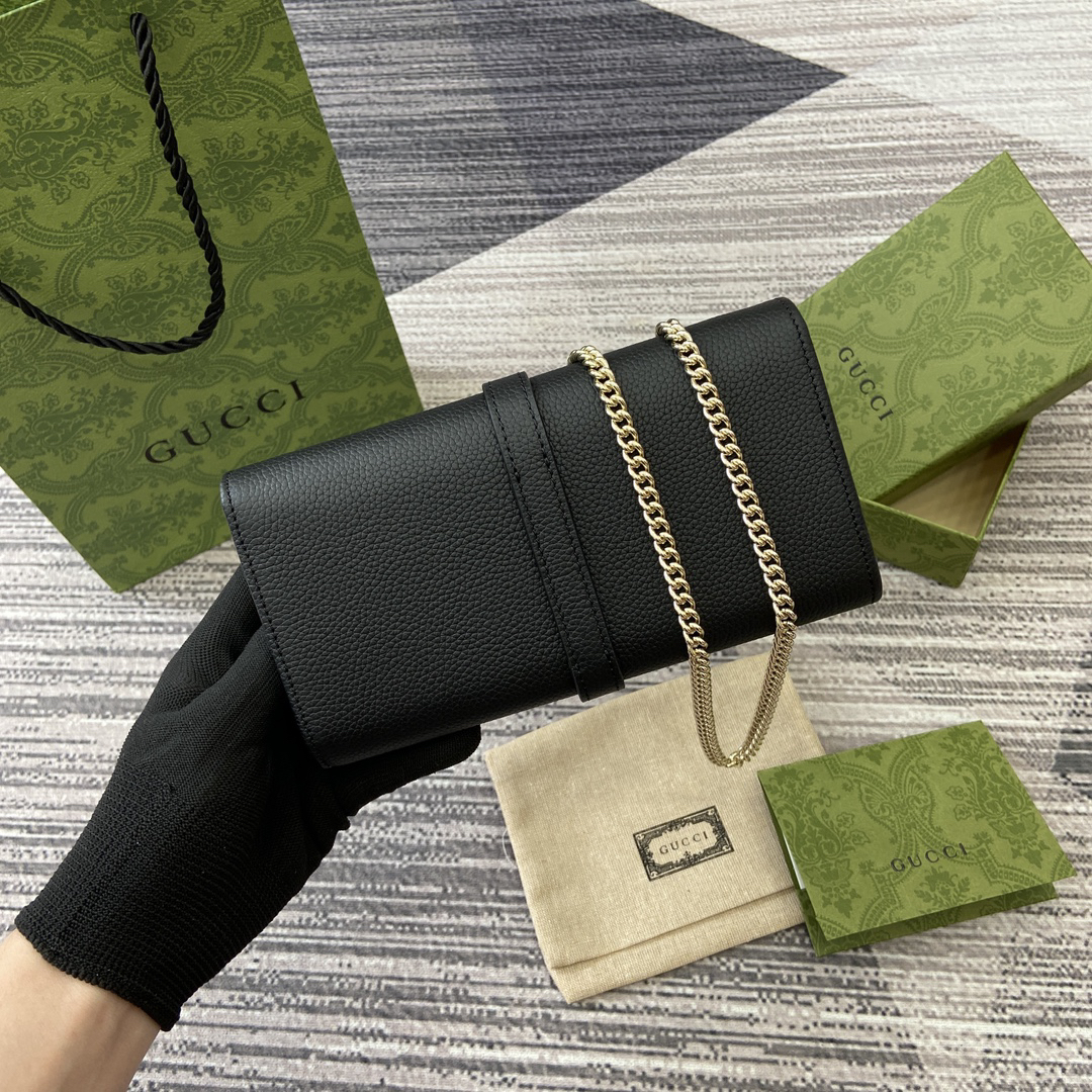 【652681 Black Lychee Pattern Cowhide】gucci Jackie 1961