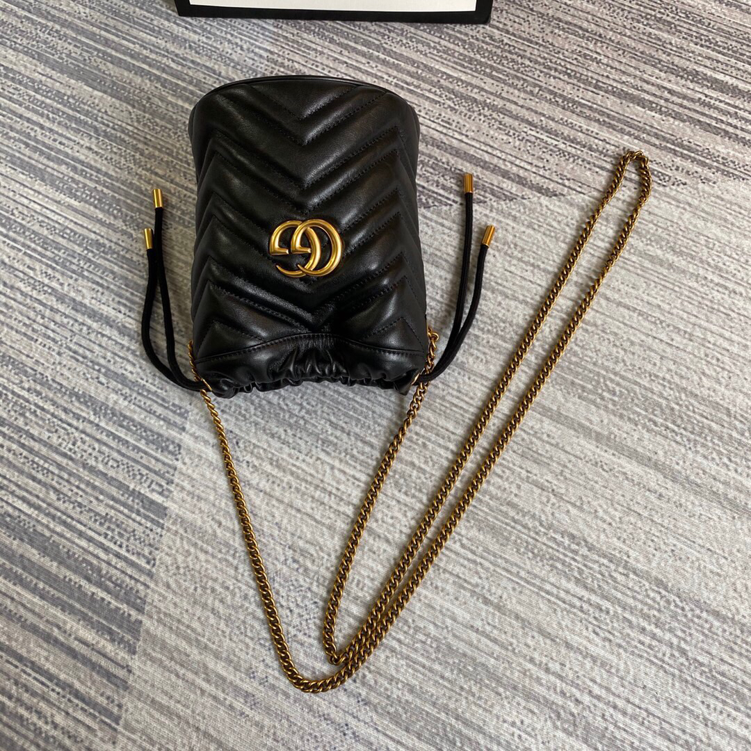 【575163 Black】gucci GG Marmont