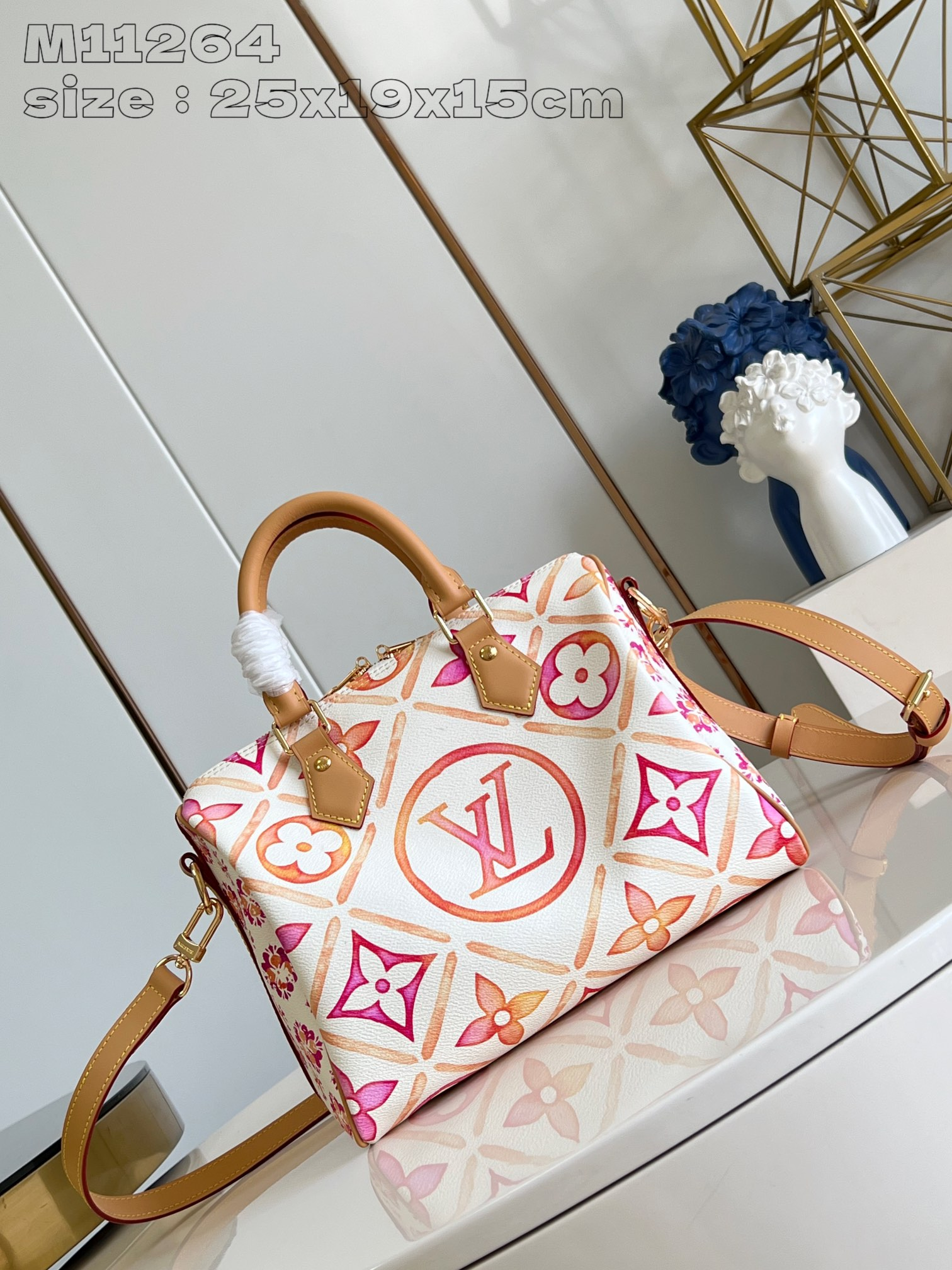 【 M11264 Red 】LV Speedy Bandoulière 25 handbag