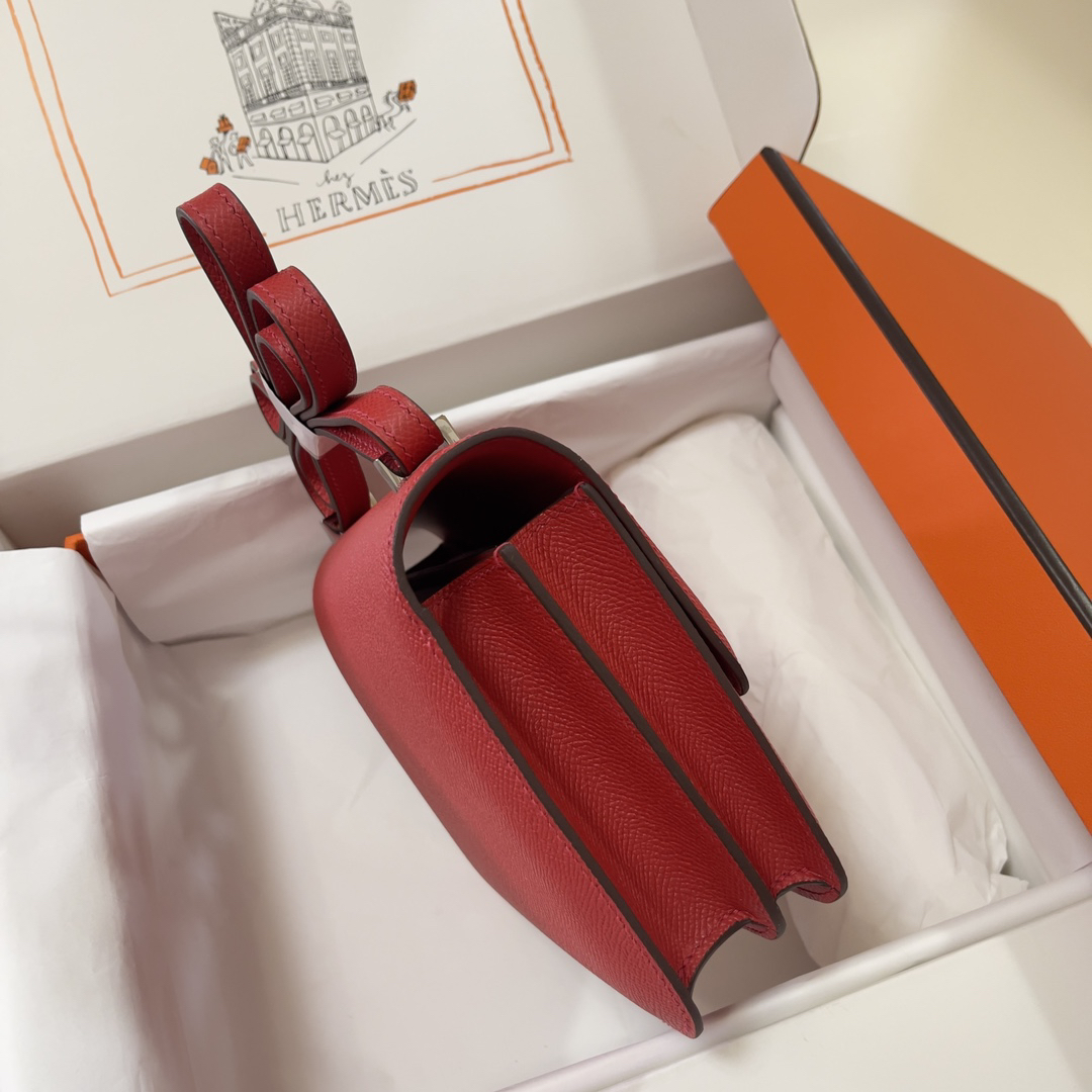 Hermès Constance 19cm large red color