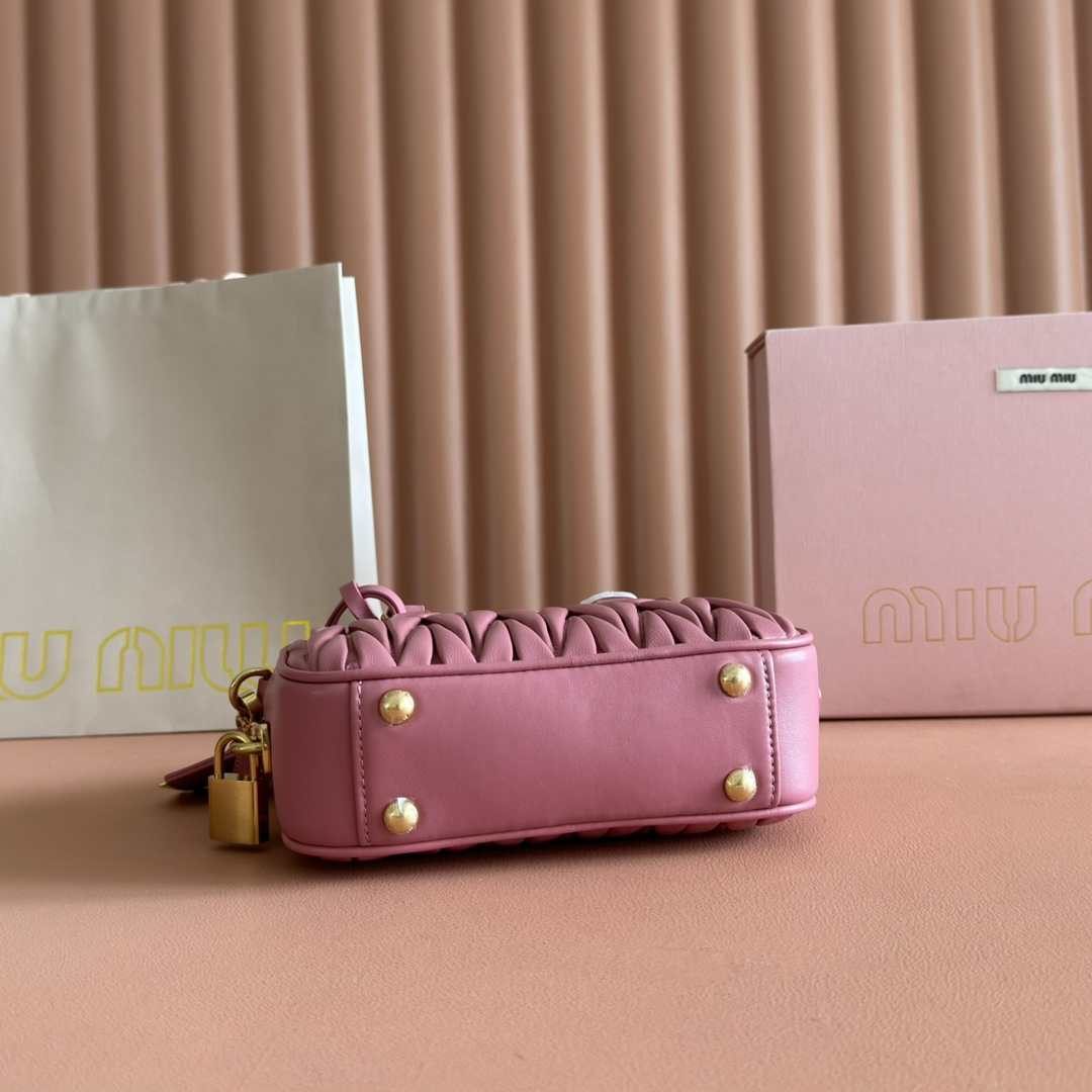 【5BB123 Pink】miumiu Arcadie 