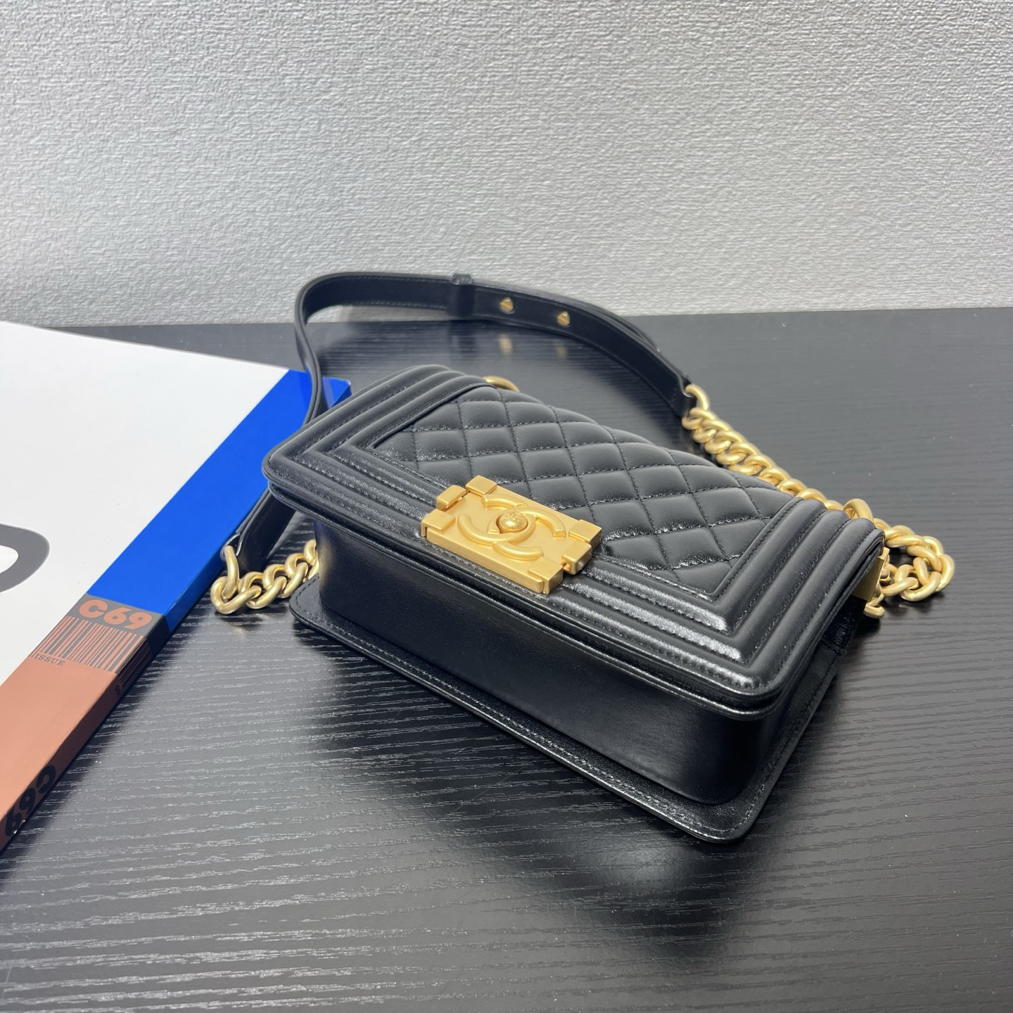 Chanel Leboy Sheepskin Vintage Weathered Antique Gold Hardware