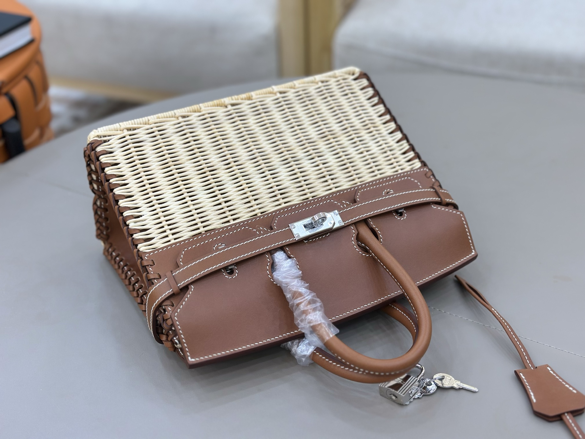 Hermès Birkin picnic brown