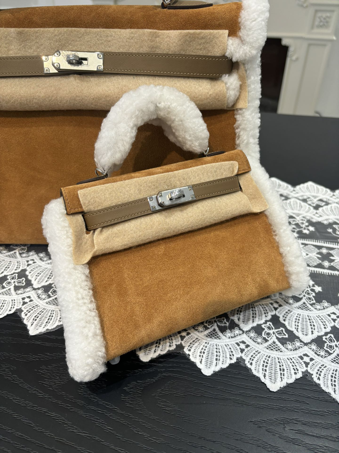 Hermès Kelly Mini Second-generation Teddy