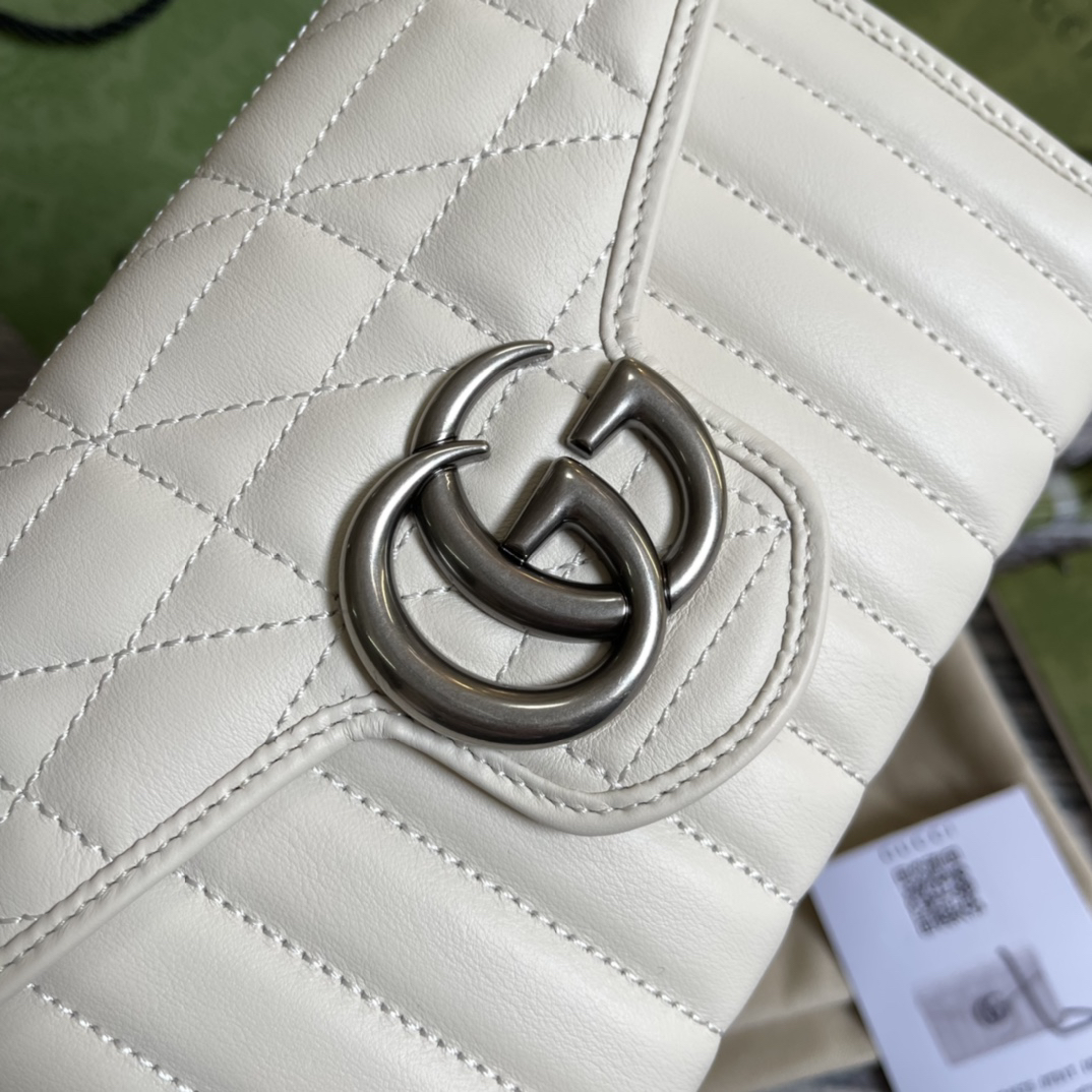 【474575 White】gucci GG Marmont