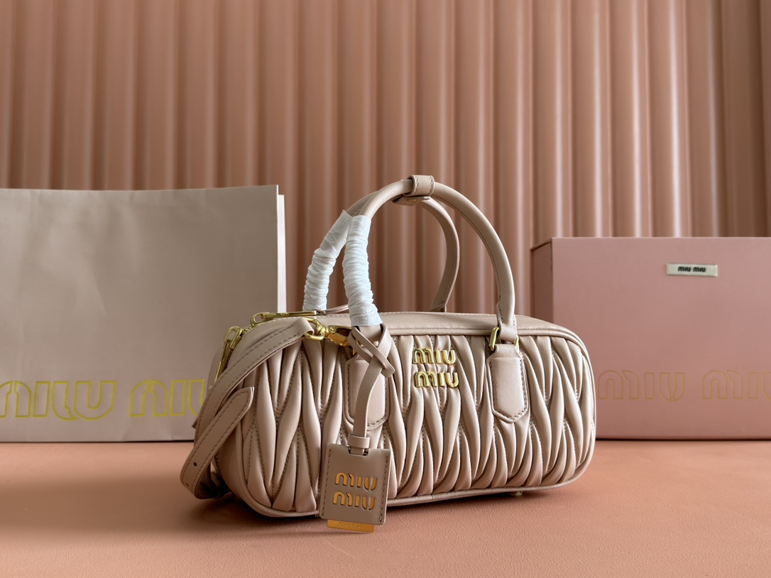 【 5BB148 Pink 】miumiu Arcadie