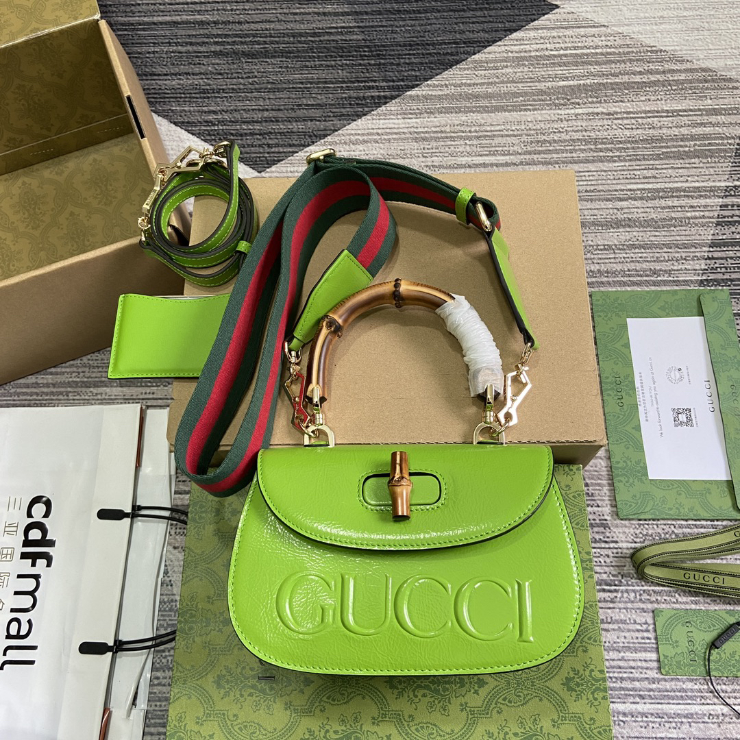 【675797 Green】gucci Bamboo 1947