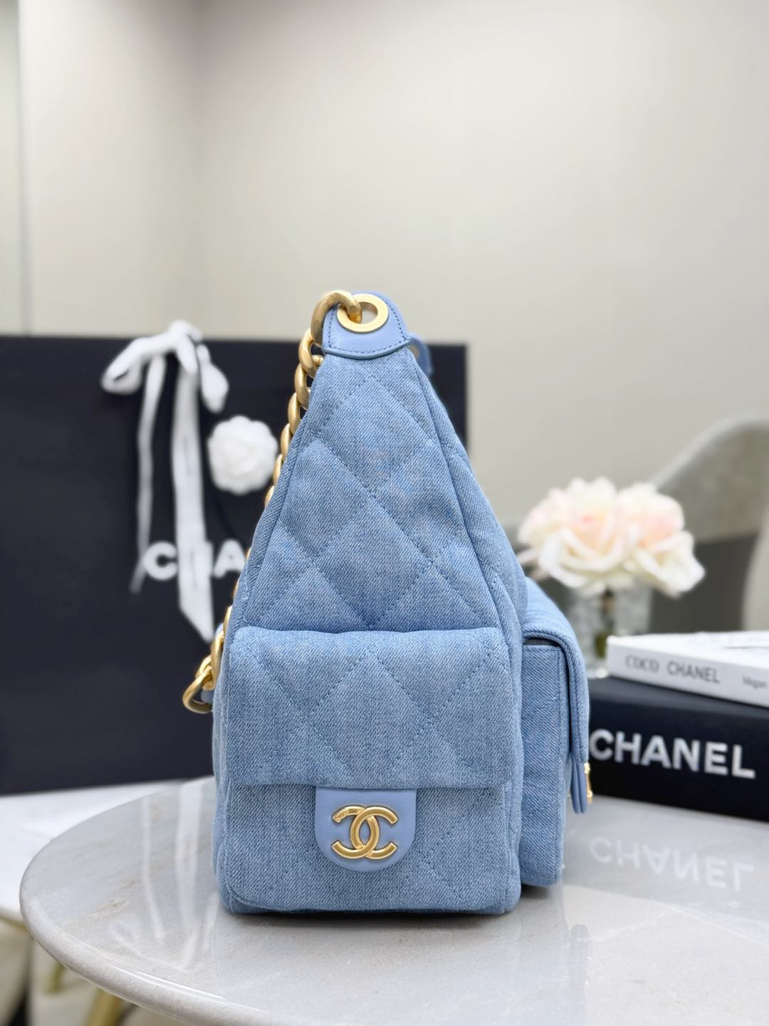 Chanel 25 Cowboy Hippie Hobby Large Bag