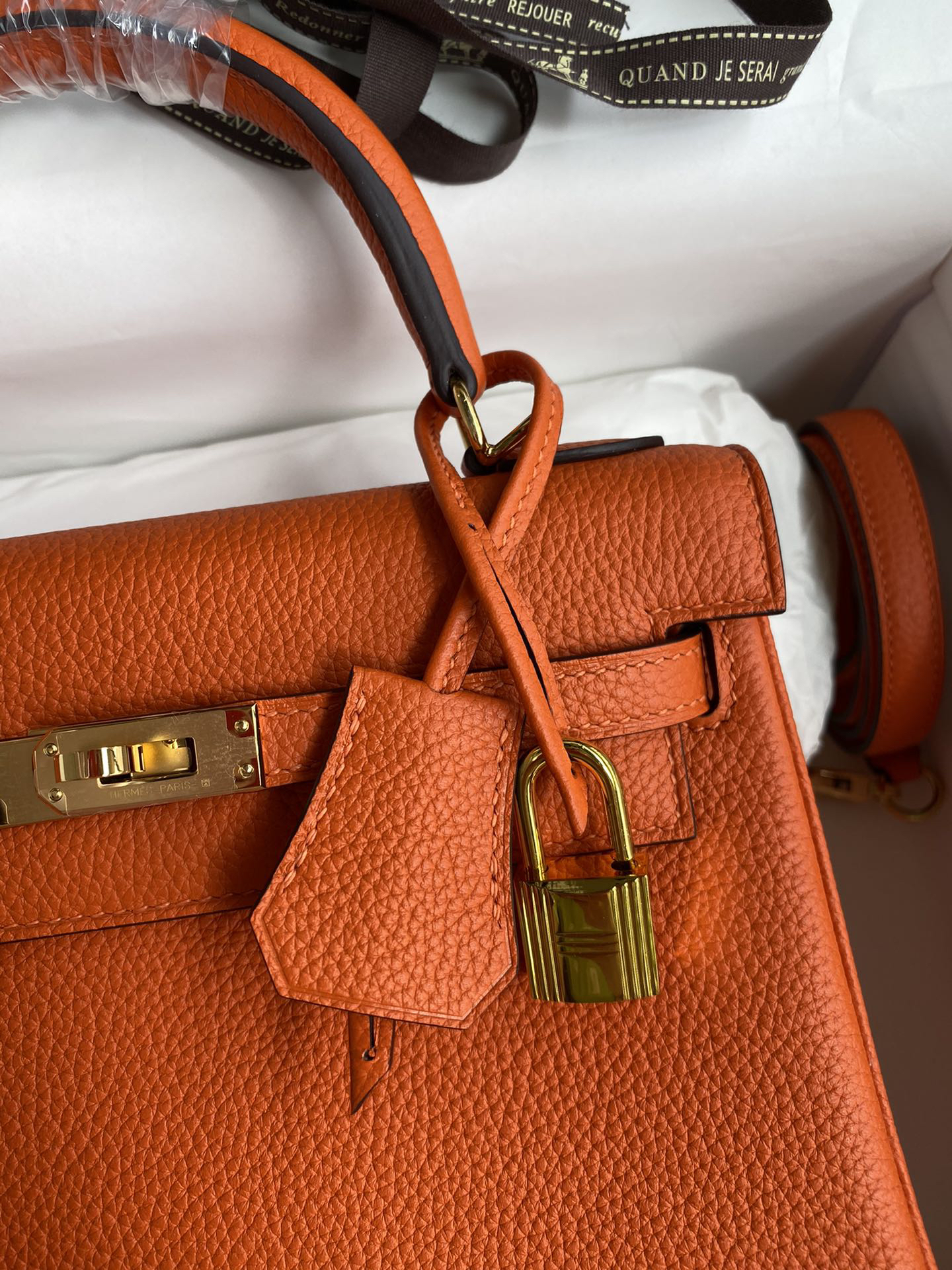 Hermès kelly 25 orange