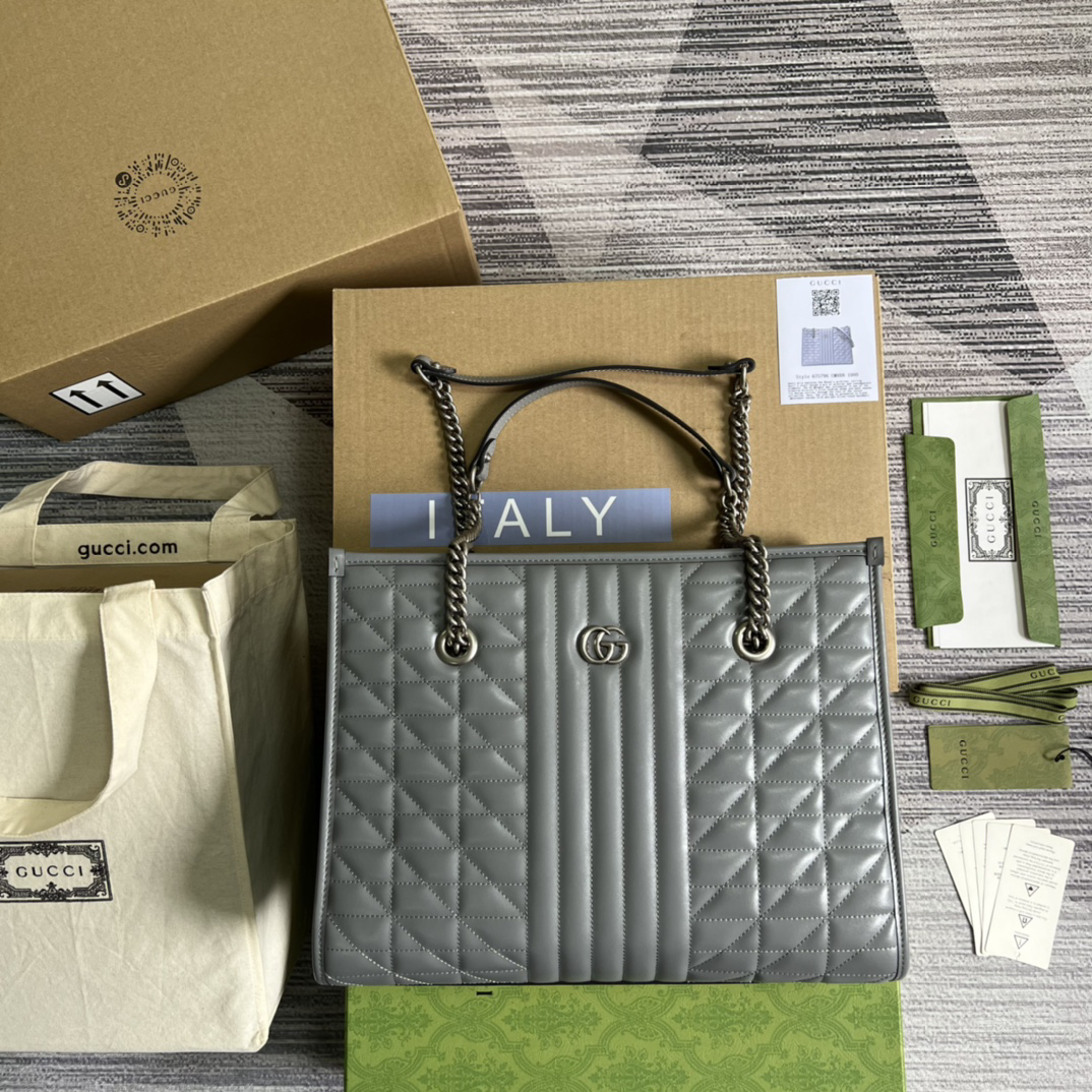 【675796 Grey color】gucci GG Marmont
