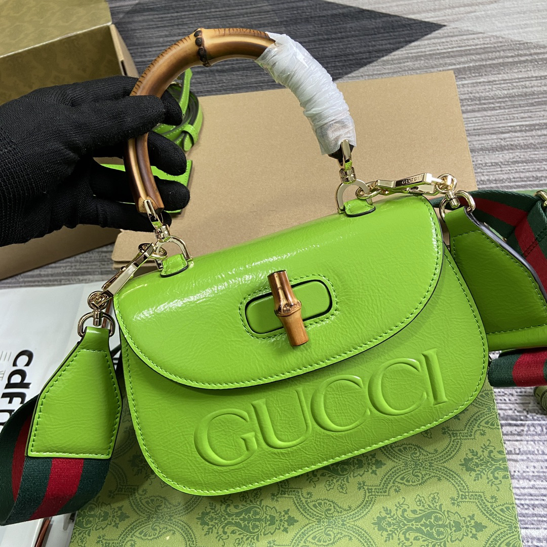 【675797 Green】gucci Bamboo 1947
