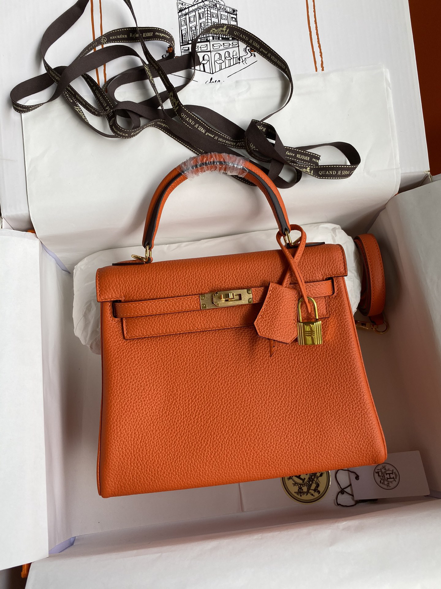 Hermès kelly 25 orange