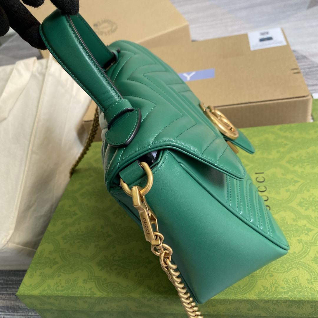 【498110 Green】gucci GG Marmont
