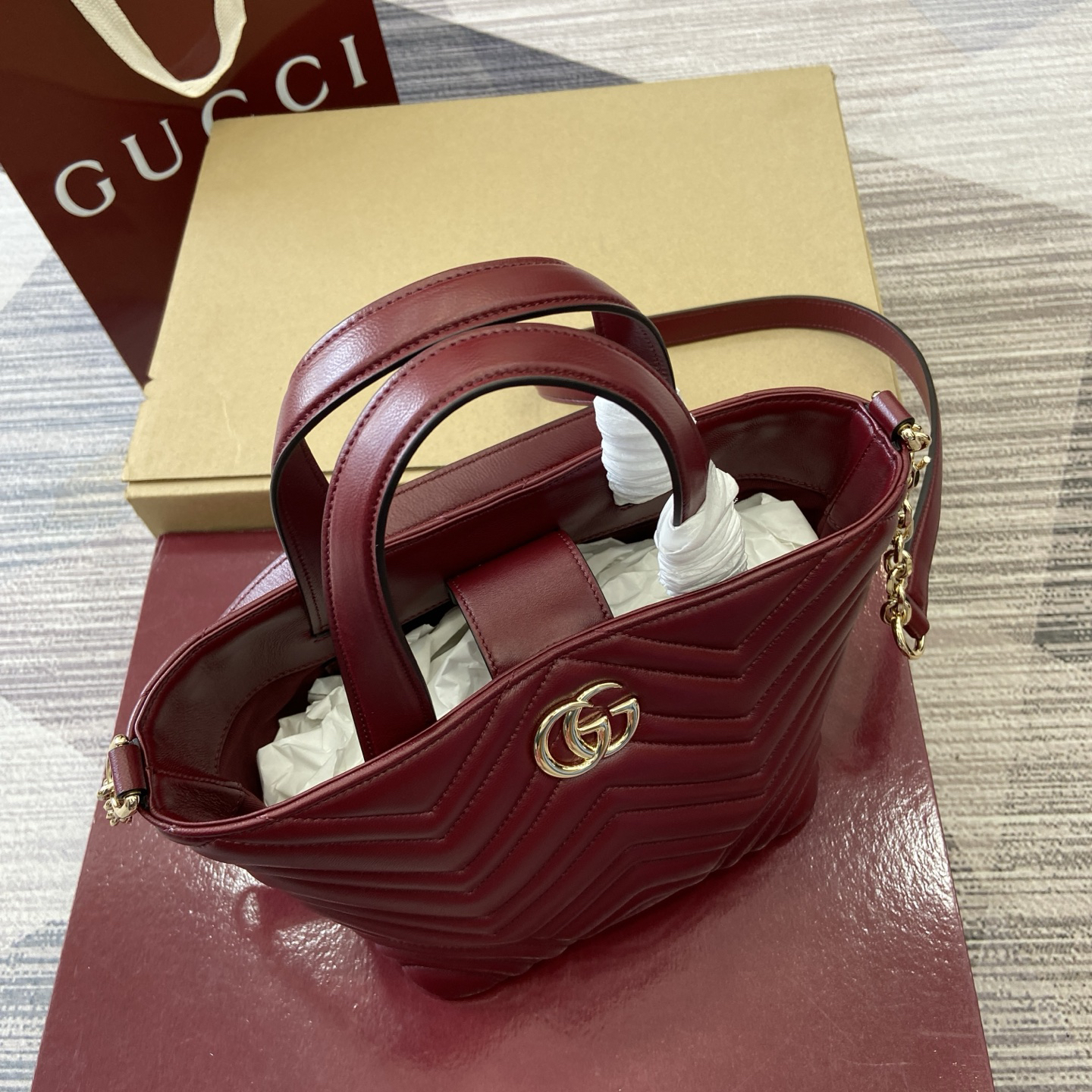 【847386 Anclar Red】gucci GG Marmont