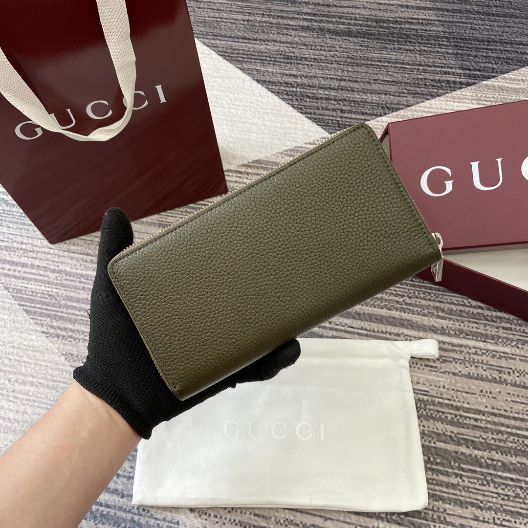 【835120 Green Full Leather】gucci GG Marmont