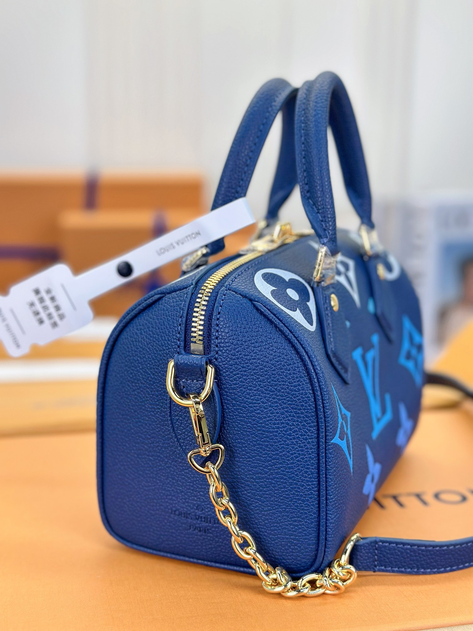【 M46397 Blue Soldering Marking 】LV Speedy Bandoulière 20 handbag