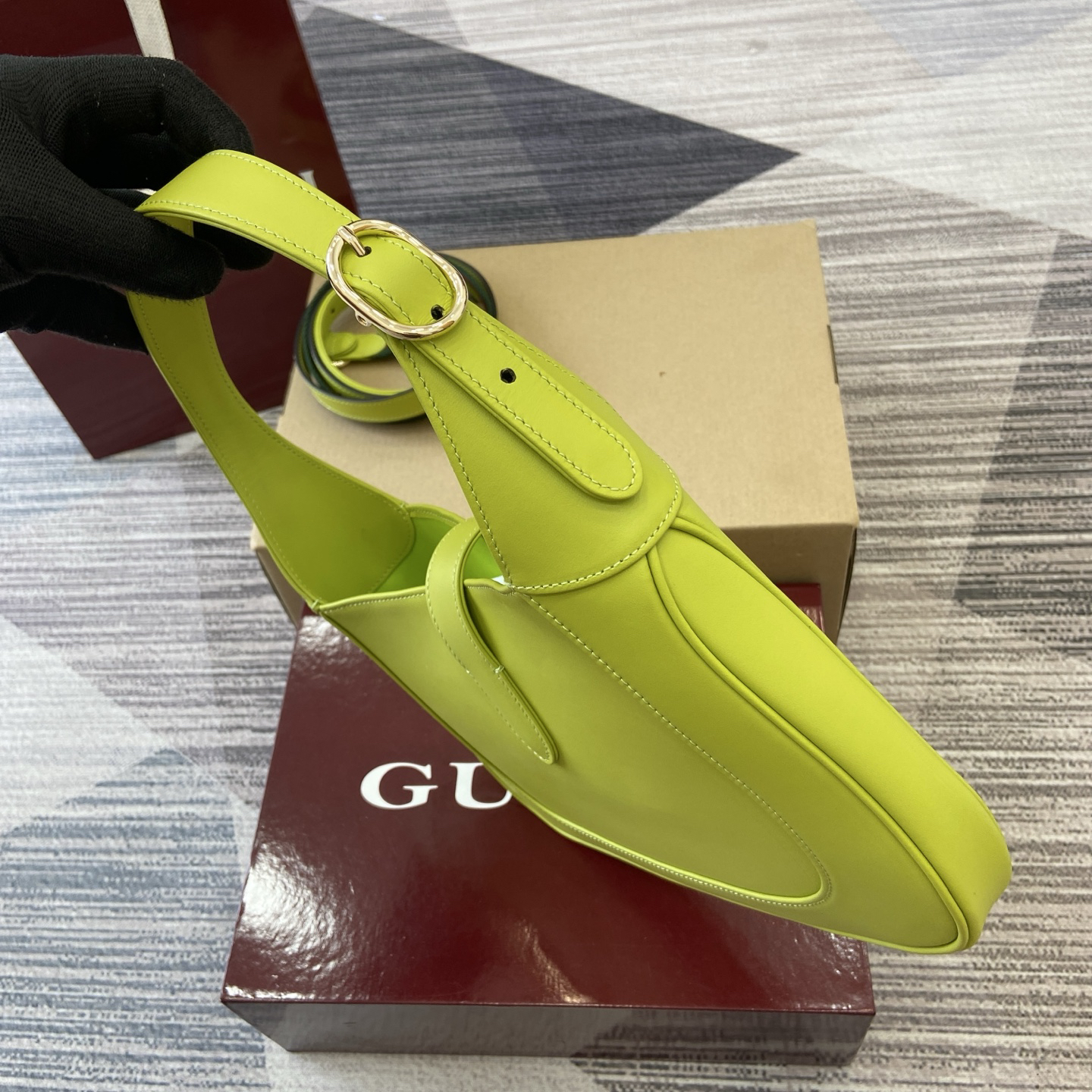 【810232 Greenish-blue whole skin】gucci Jackie 1961