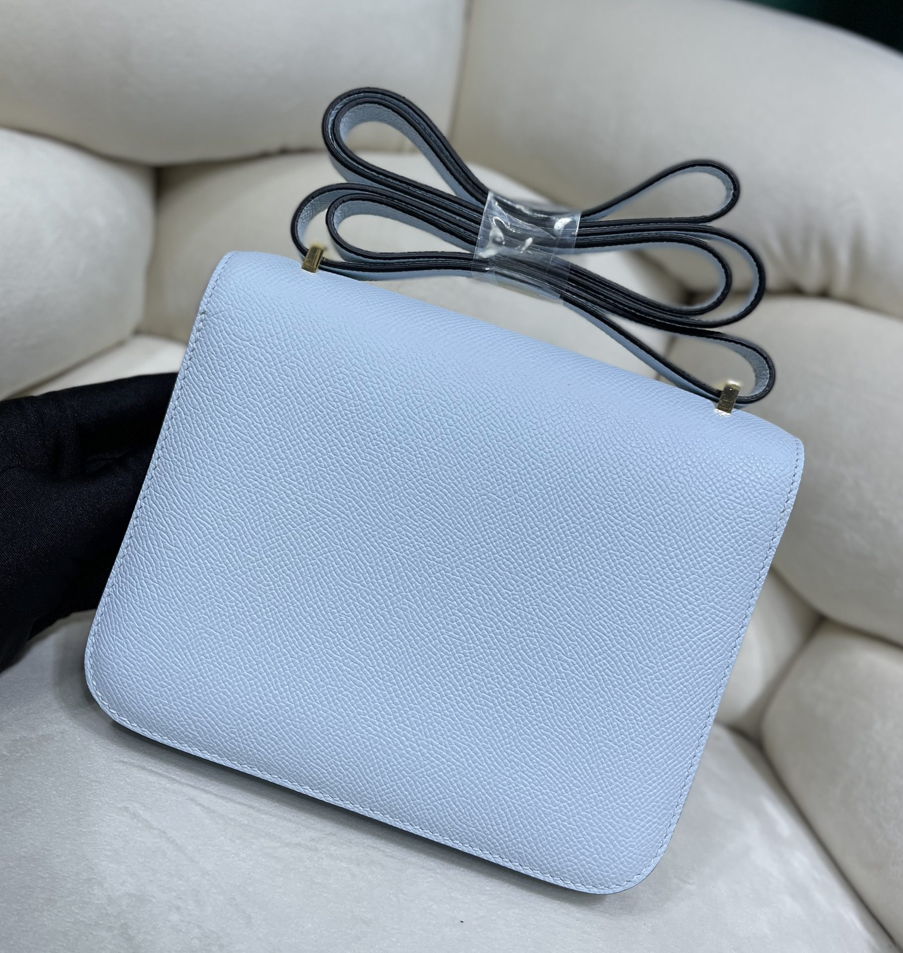 Hermès constance 19 cm Hazy Blue