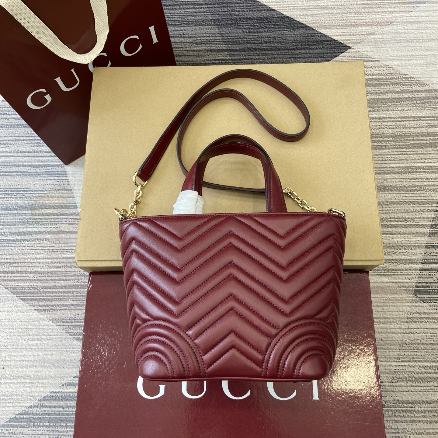【847386 Anclar Red】gucci GG Marmont