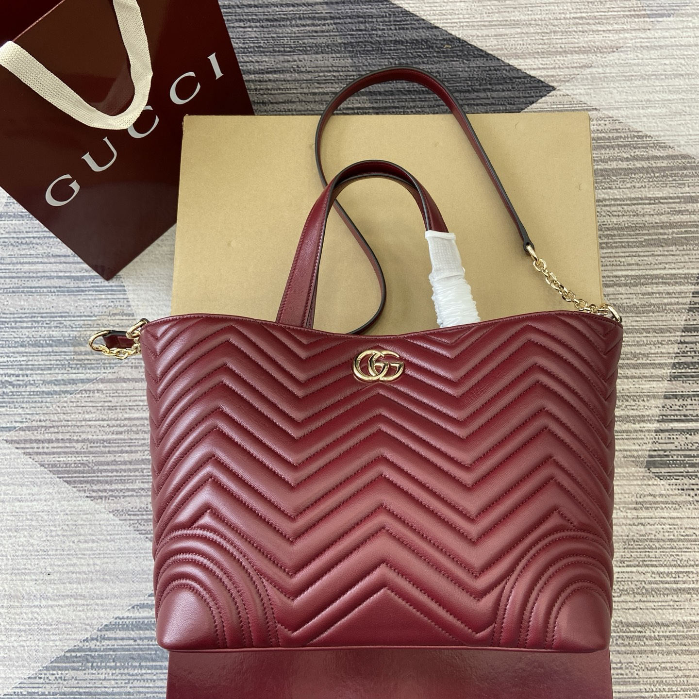 【847387 Ankarah Red】gucci GG Marmont