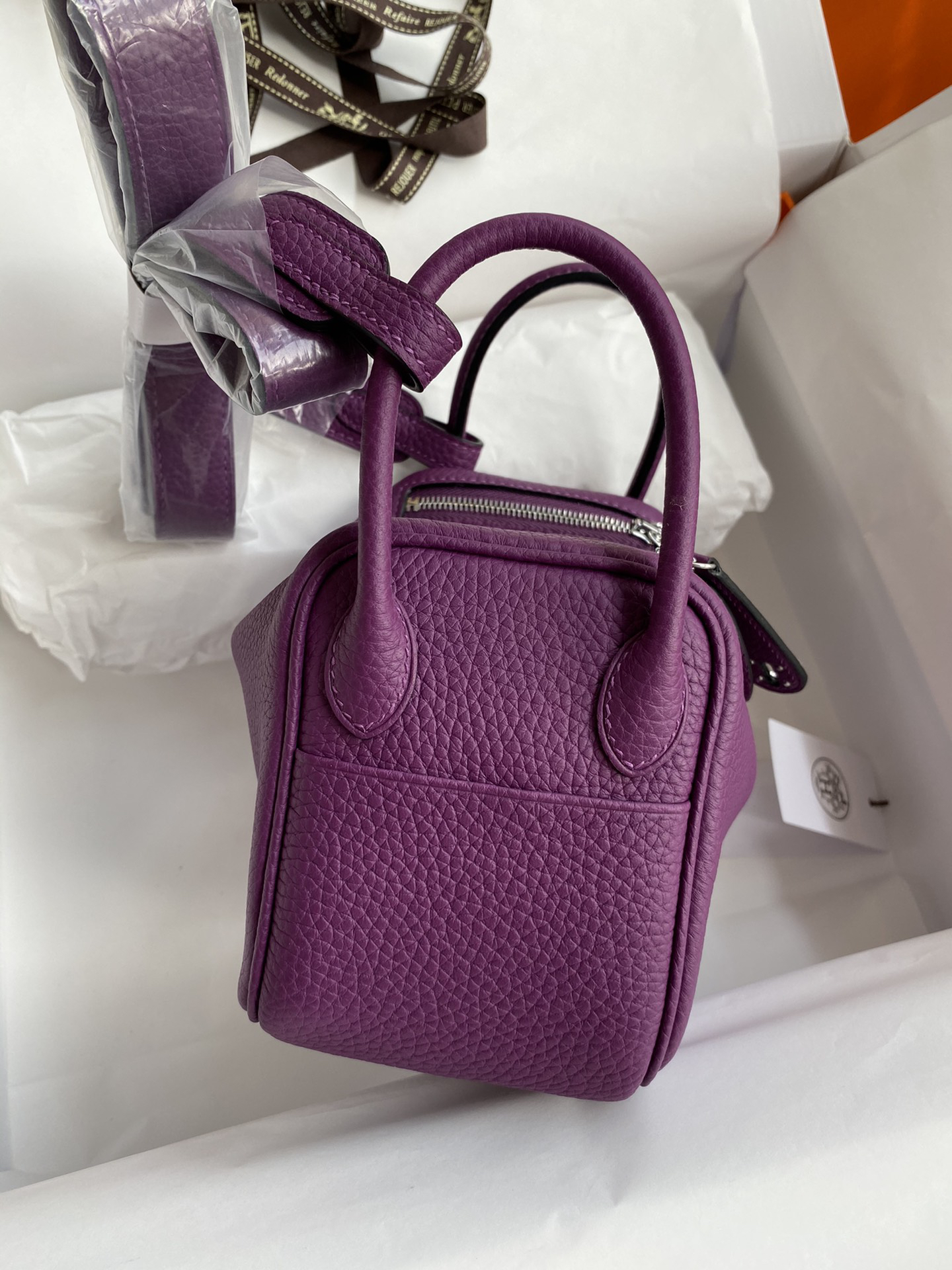 Hermès Mini Lindy 19 purple