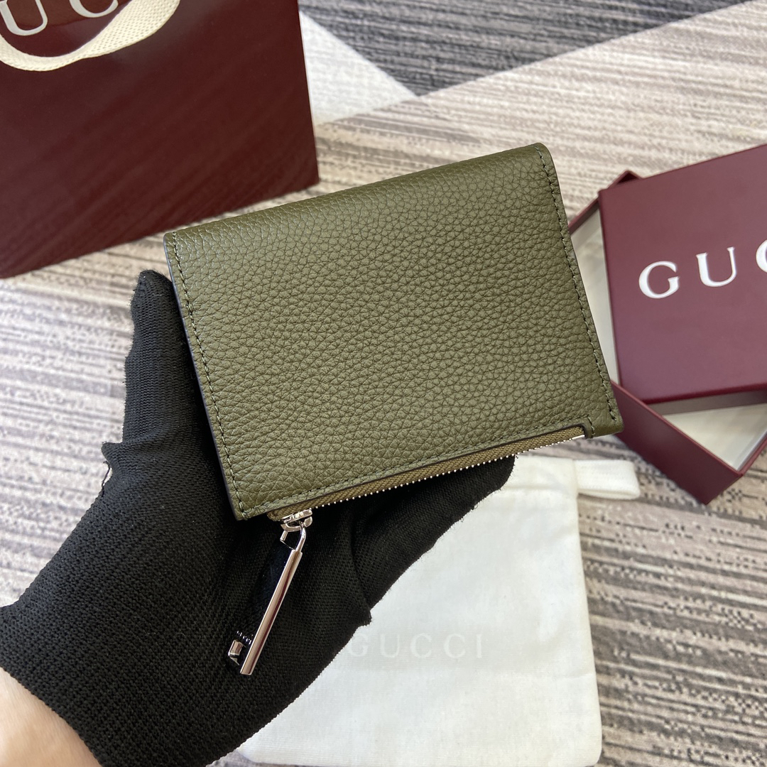 【835076 Green Full Leather】gucci GG Marmont
