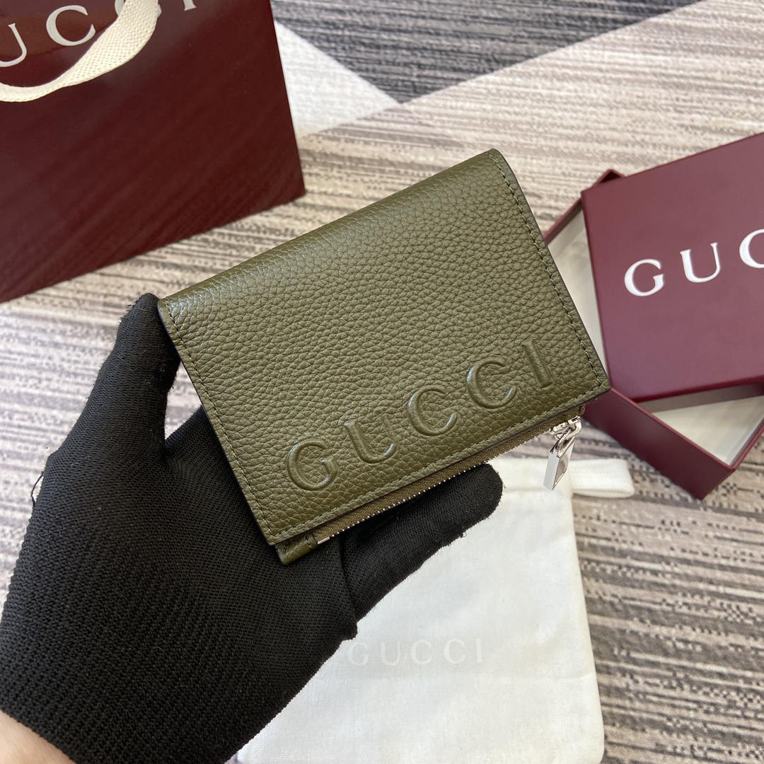 【835076 Green Full Leather】gucci GG Marmont