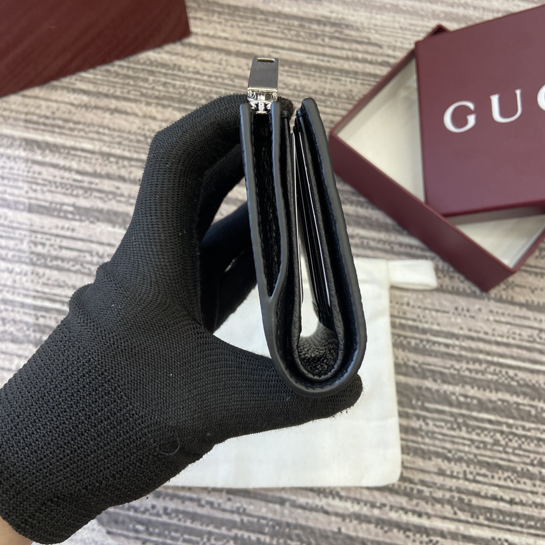 【835076 Black Full Leather】gucci GG Marmont