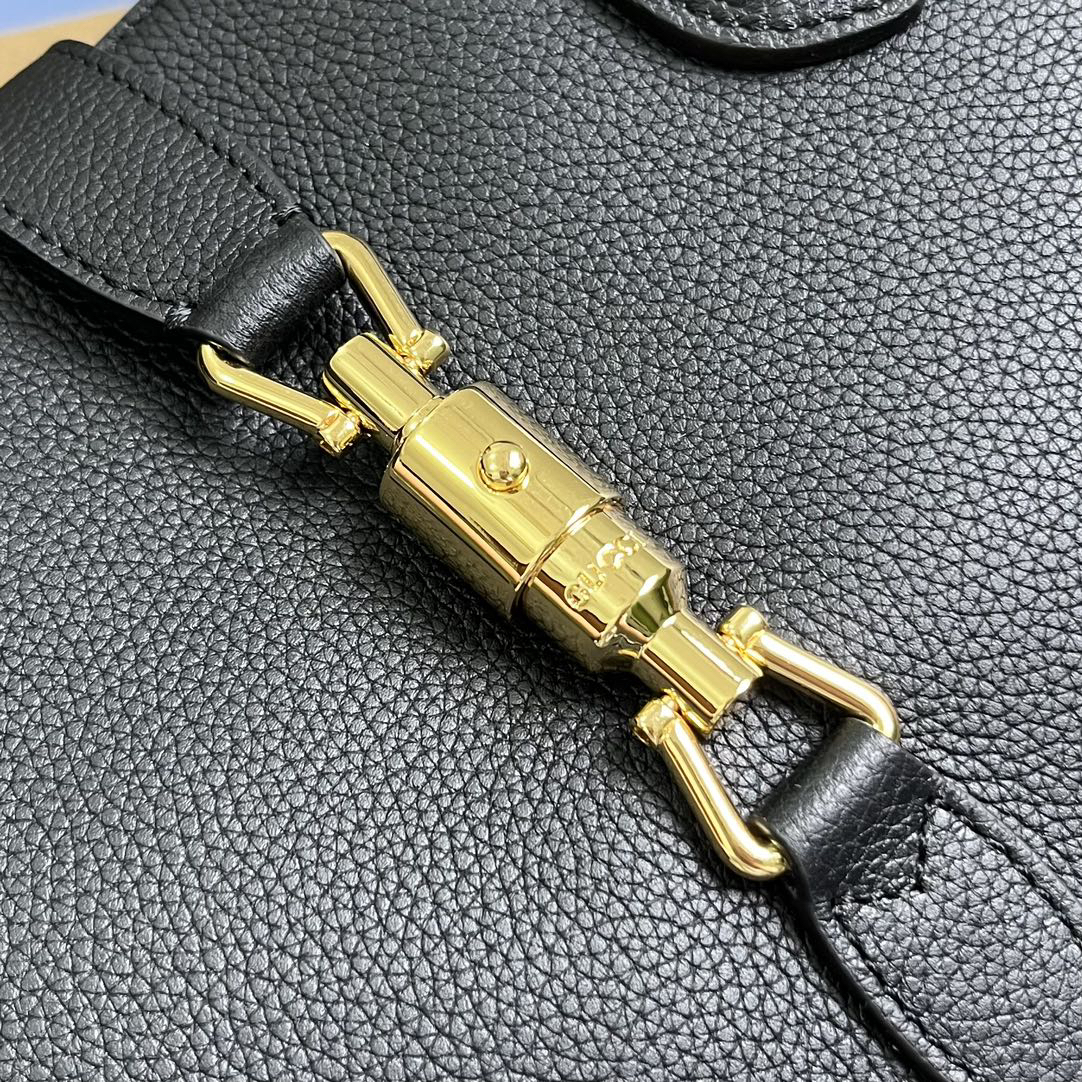 【727810 Black original factory leather】gucci Jackie 1961