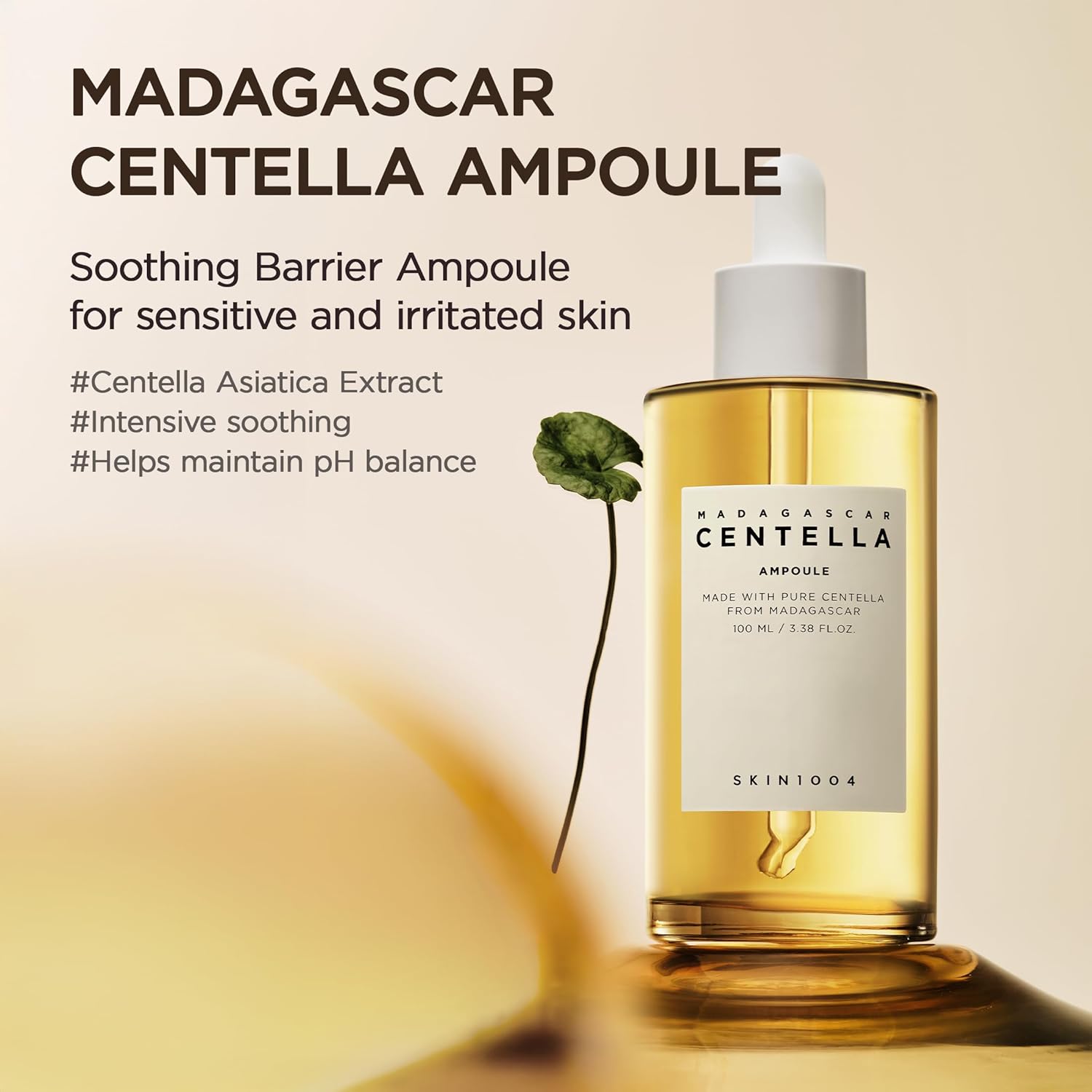 SKIN1004 Madagascar Centella Asiatica Ampoule Facial Serum 3.38 fl.oz(100ml)