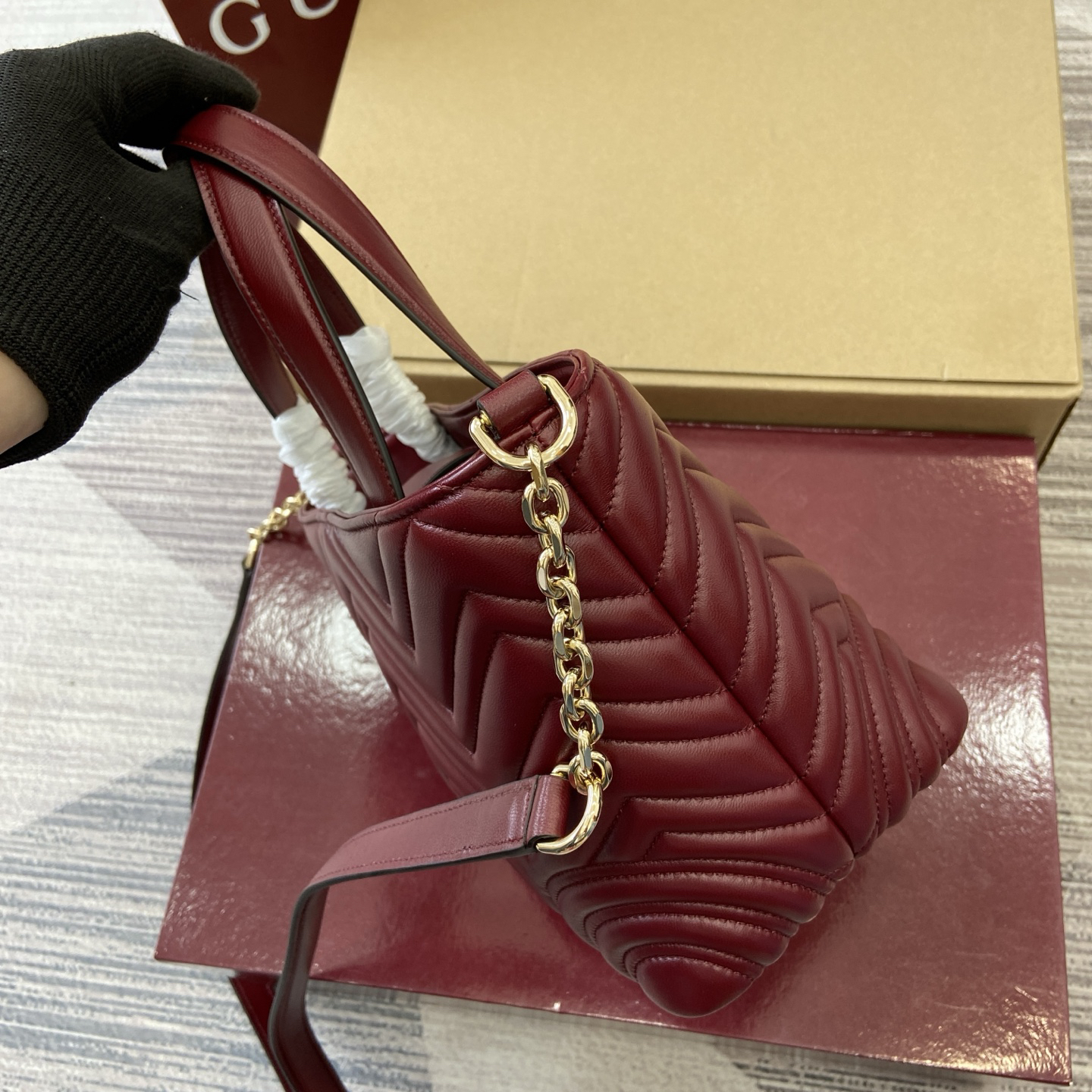 【847386 Anclar Red】gucci GG Marmont