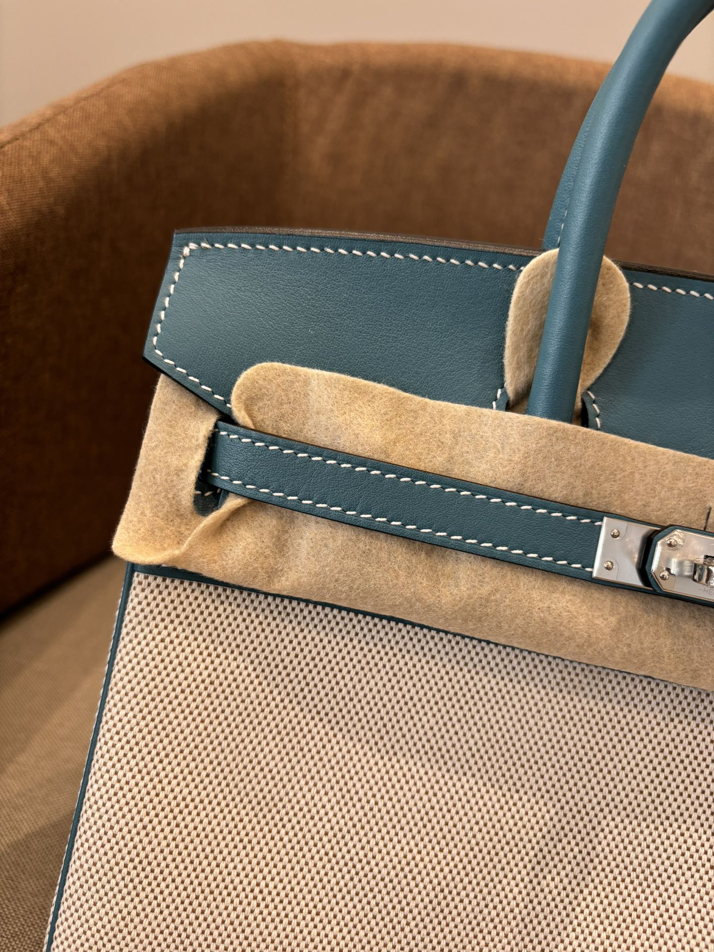 Hermès Birkin 25-30 Gold and silver buttons