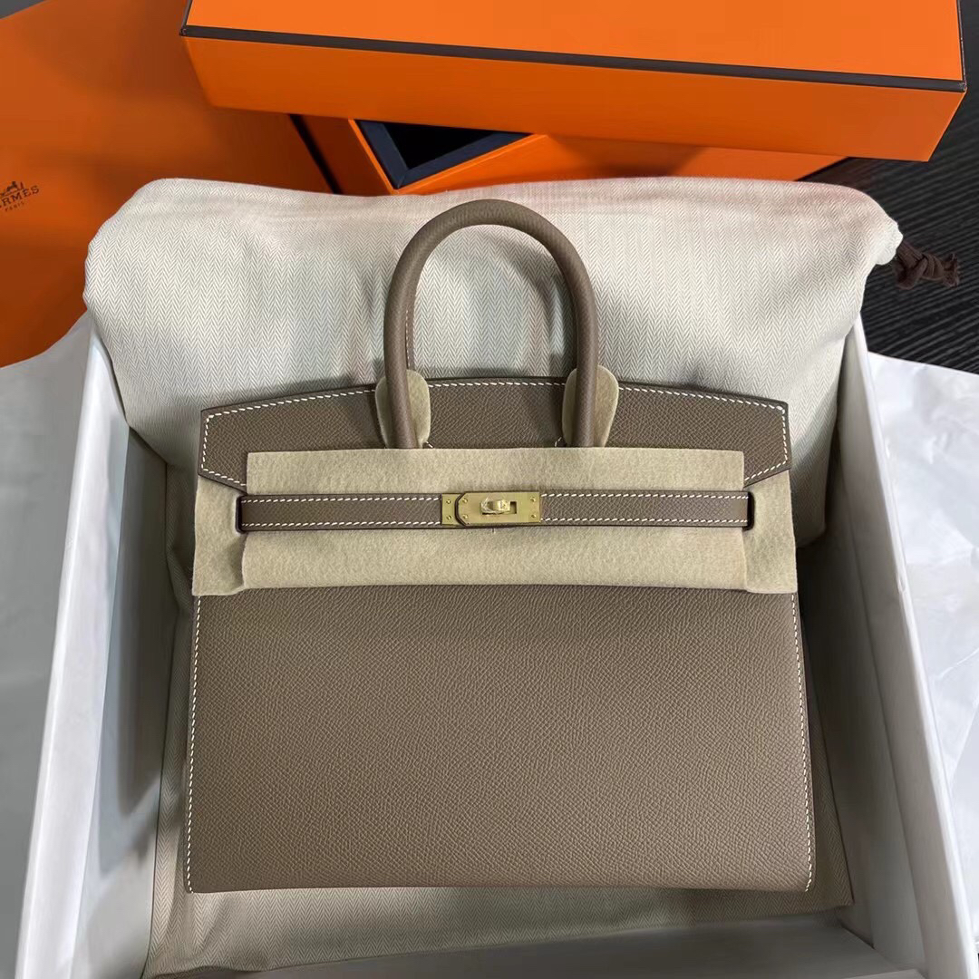 Hermès Birkin 25 Etoupe Elephant gray
