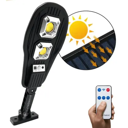 Luminária de LED solar externa