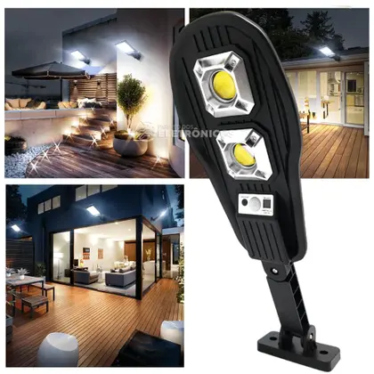 Luminária de LED solar externa