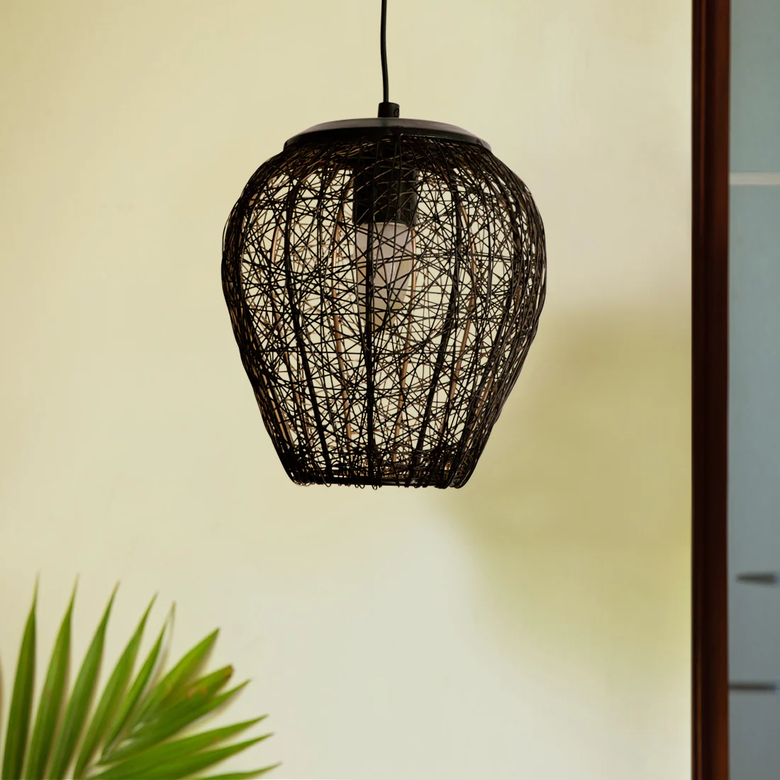 Handcrafted Wicker Pendant Lamp