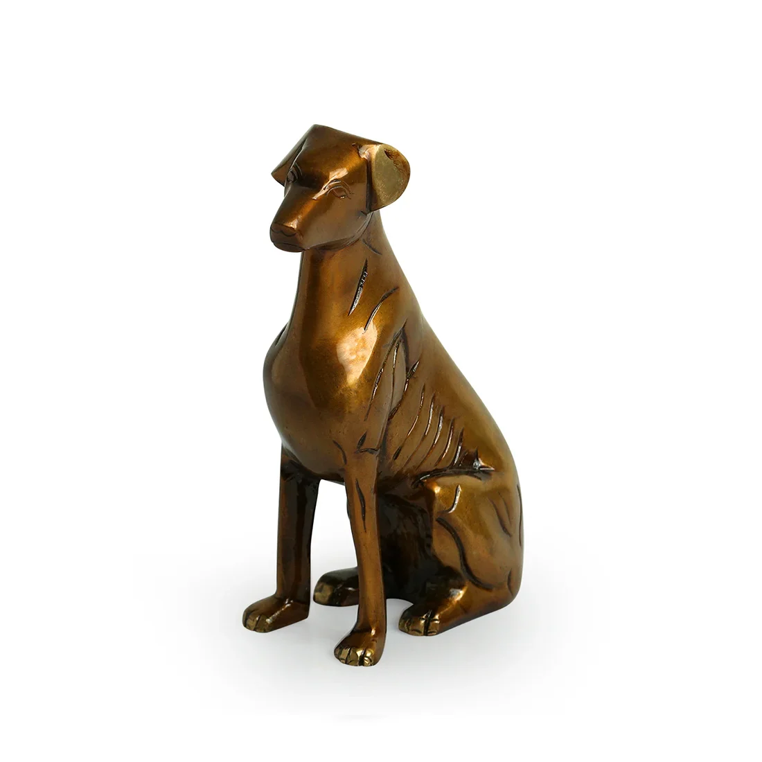 Bronze Dog Figurine