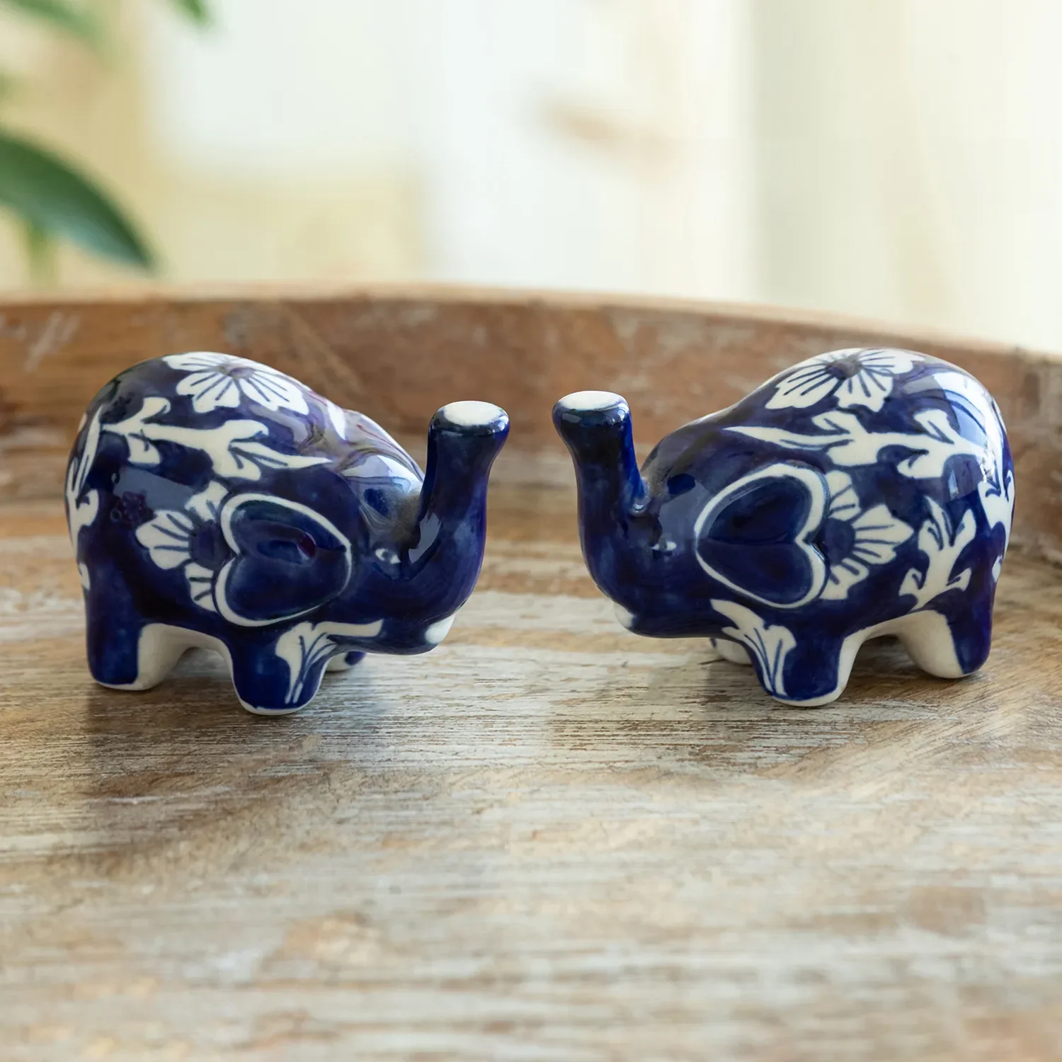 Ceramic Elephant Figurines