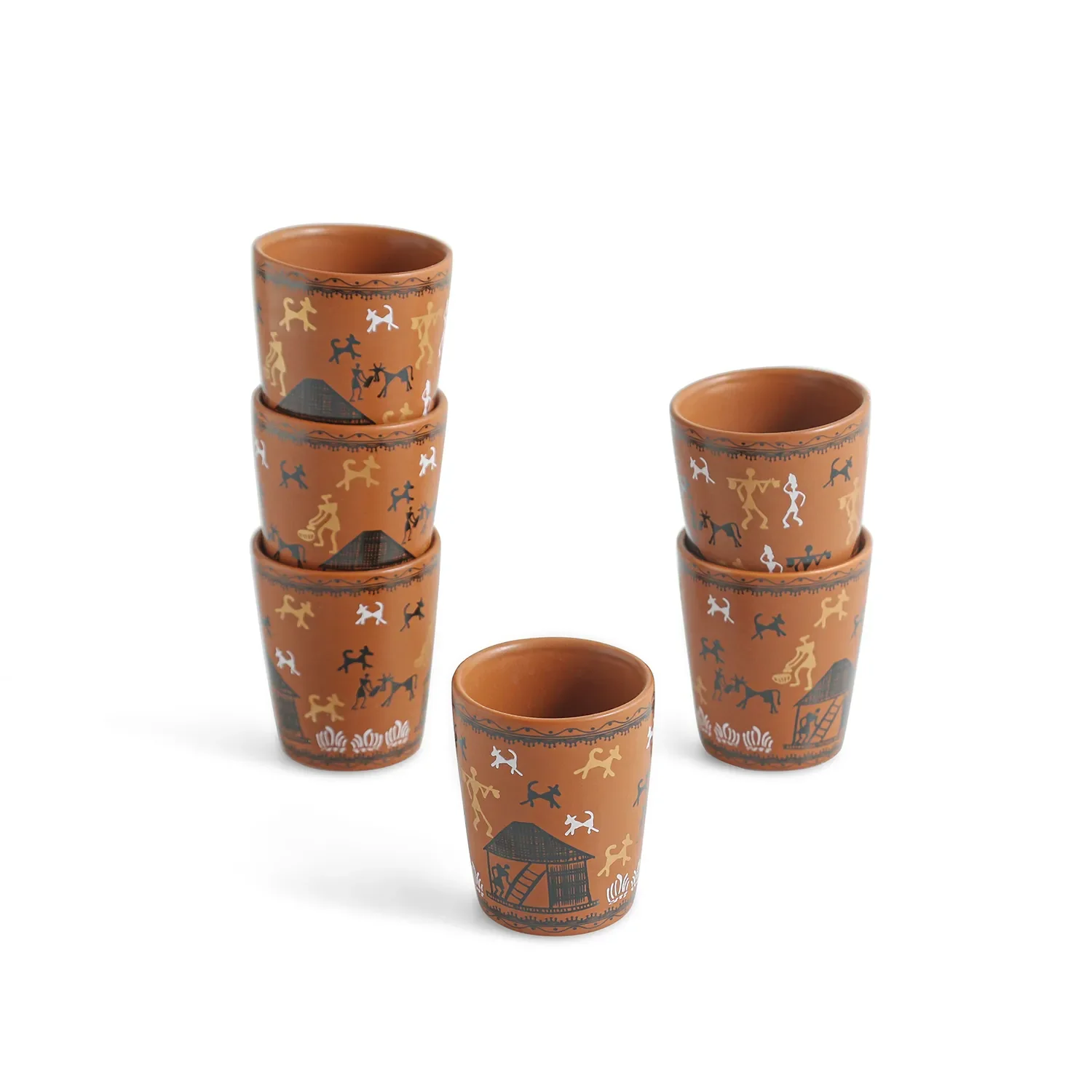 Handcrafted Clay Tea Set