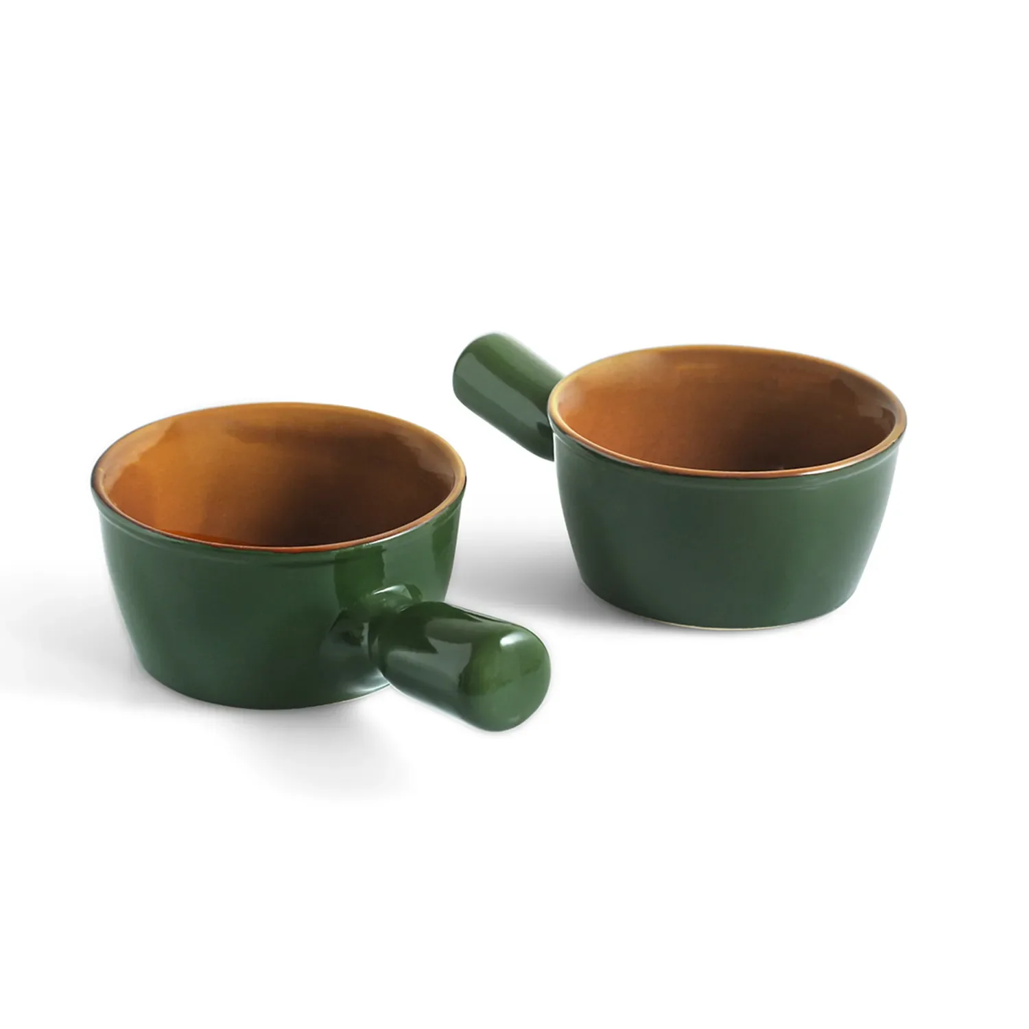 Green Ceramic Soup Bowls