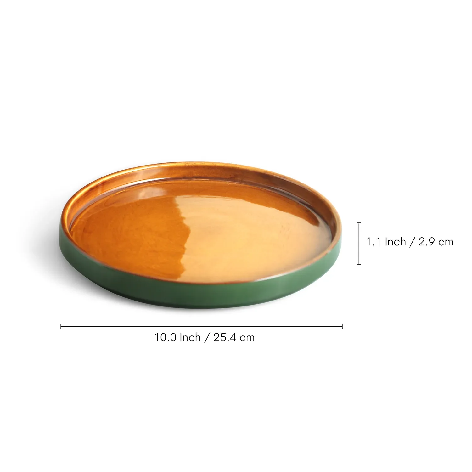 Amber Glass Dinner Plates