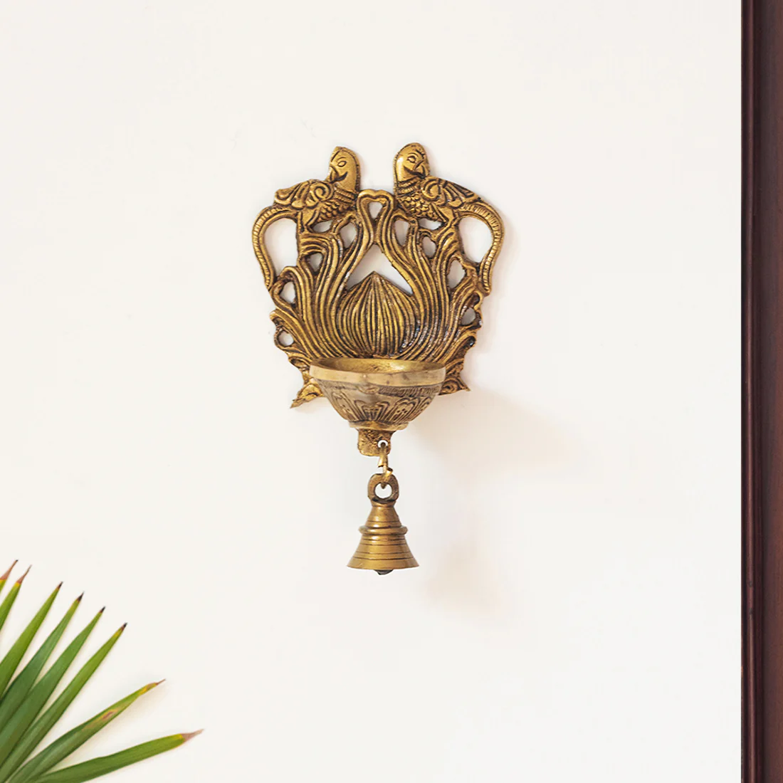 Antique Brass Wall Hanging Bell