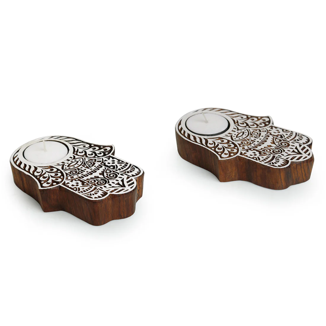 Hand of Fatima tealight holders