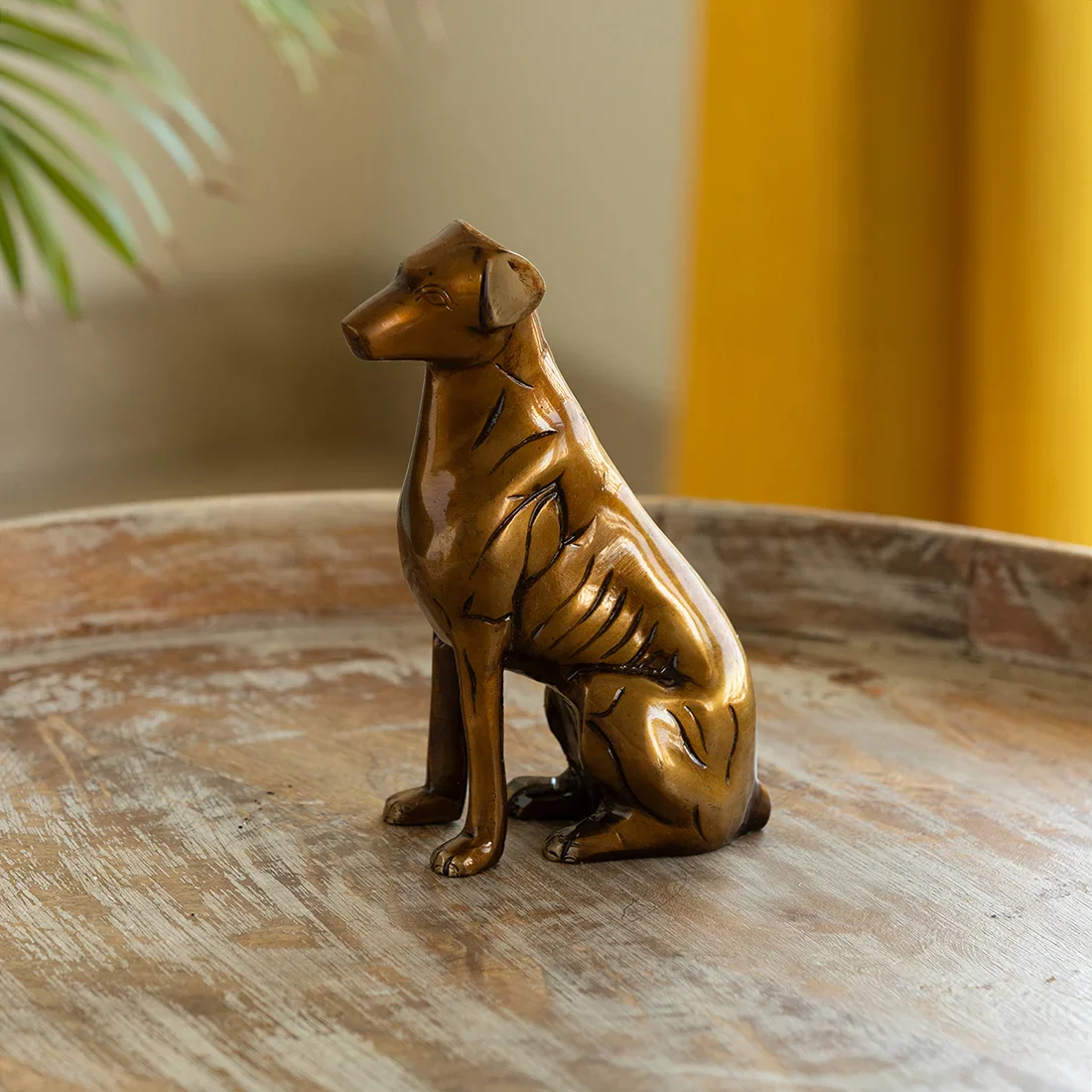 Bronze Dog Figurine