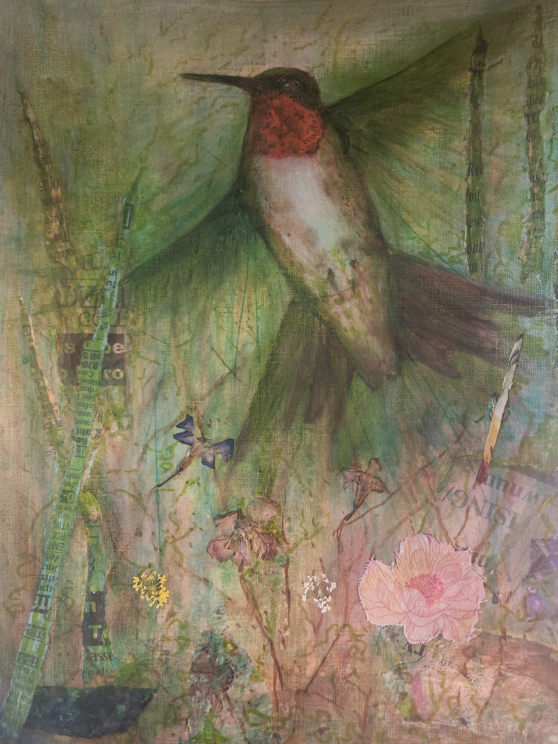 Hummingbird Nature Art Print
